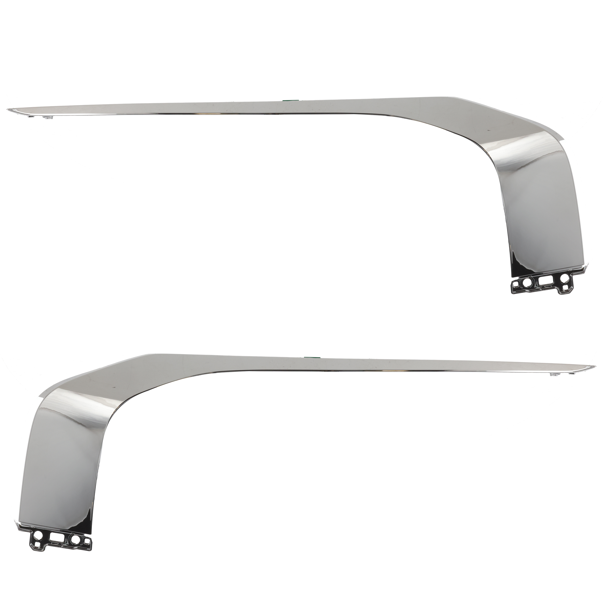AM OUTLANDER 22-24 FRONT BUMPER MOLDING RH AND LH Upper Garnish Chrome SKU SET RM015900141 Partslink MI1046113 MI1047113 OEM 6407A271-6407A272