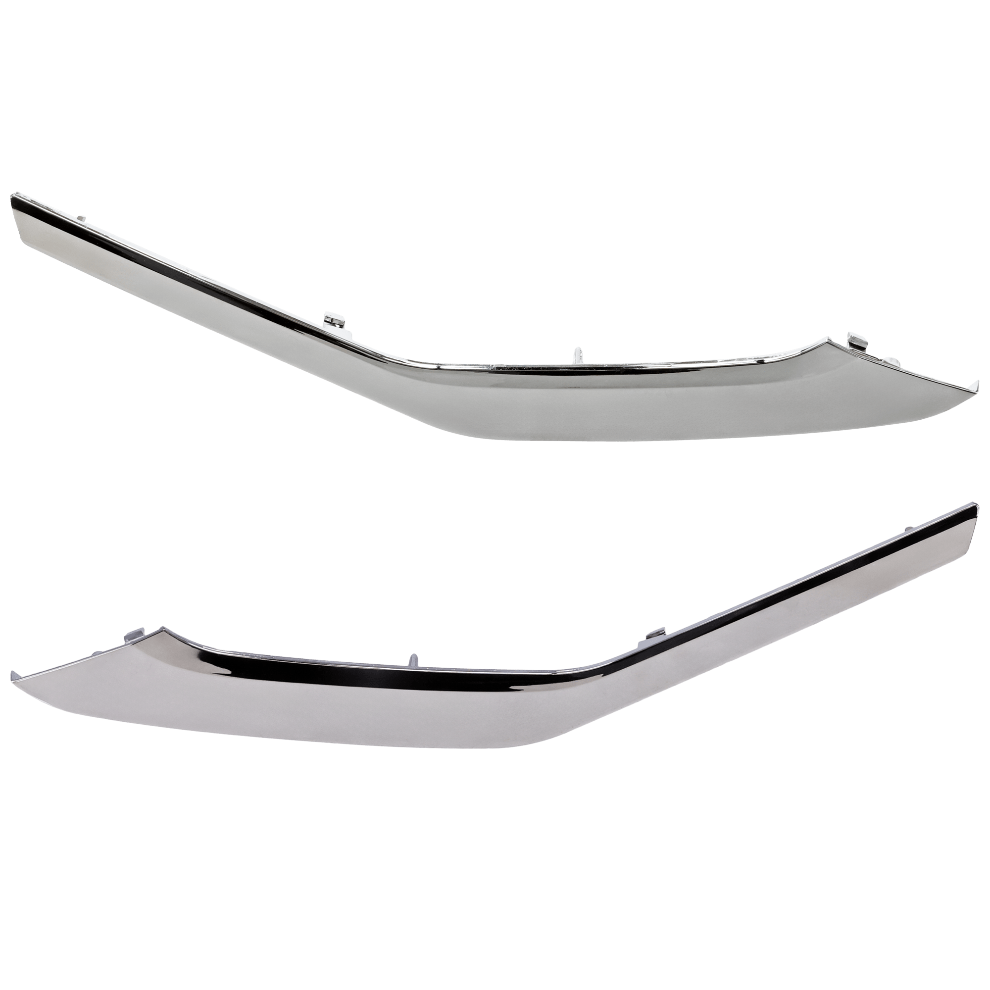 AM ECLIPSE CROSS 18-20 FRONT BUMPER MOLDING RH AND LH Lower Garnish Chrome CAPA SKU SET RM01590031Q Partslink MI1047107C MI1046107C OEM 6407A248-6407A247