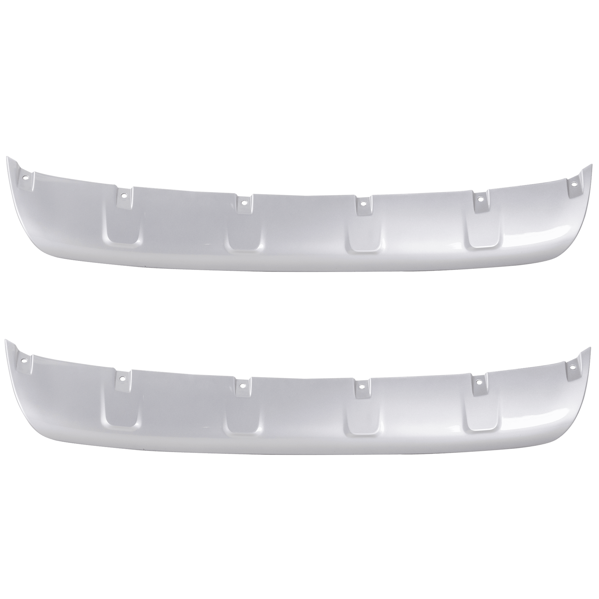 AM ECLIPSE CROSS 18-20 FRONT BUMPER MOLDING RH AND LH Extension Cover Silver CAPA SKU SET RM01590037Q 2 Partslink MI1095136C OEM 6405A231HA