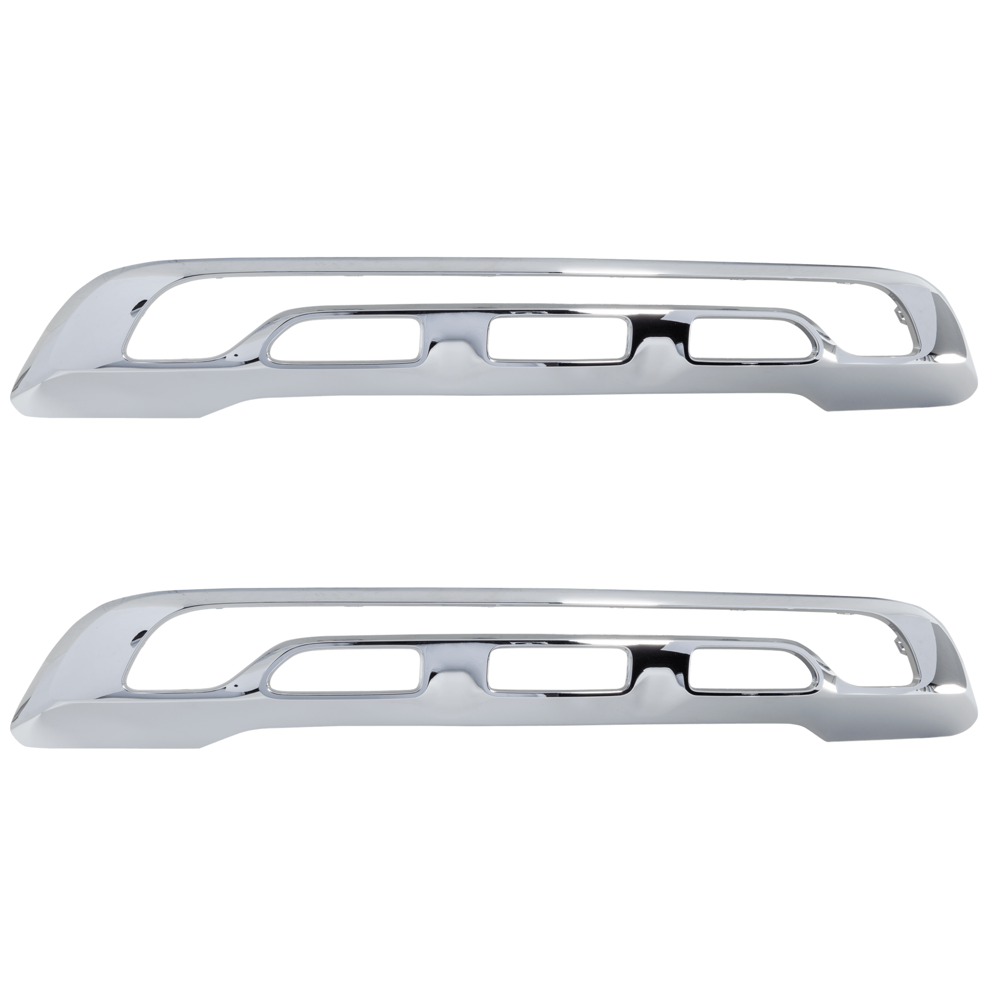 AM GLC300-20-22 FRONT BUMPER MOLDING RH AND LH Grille Cover Chrome w o AMG Styling Package SUV Coupe SKU SET RM01590042-2 Partslink MB1044154 OEM 2538850102