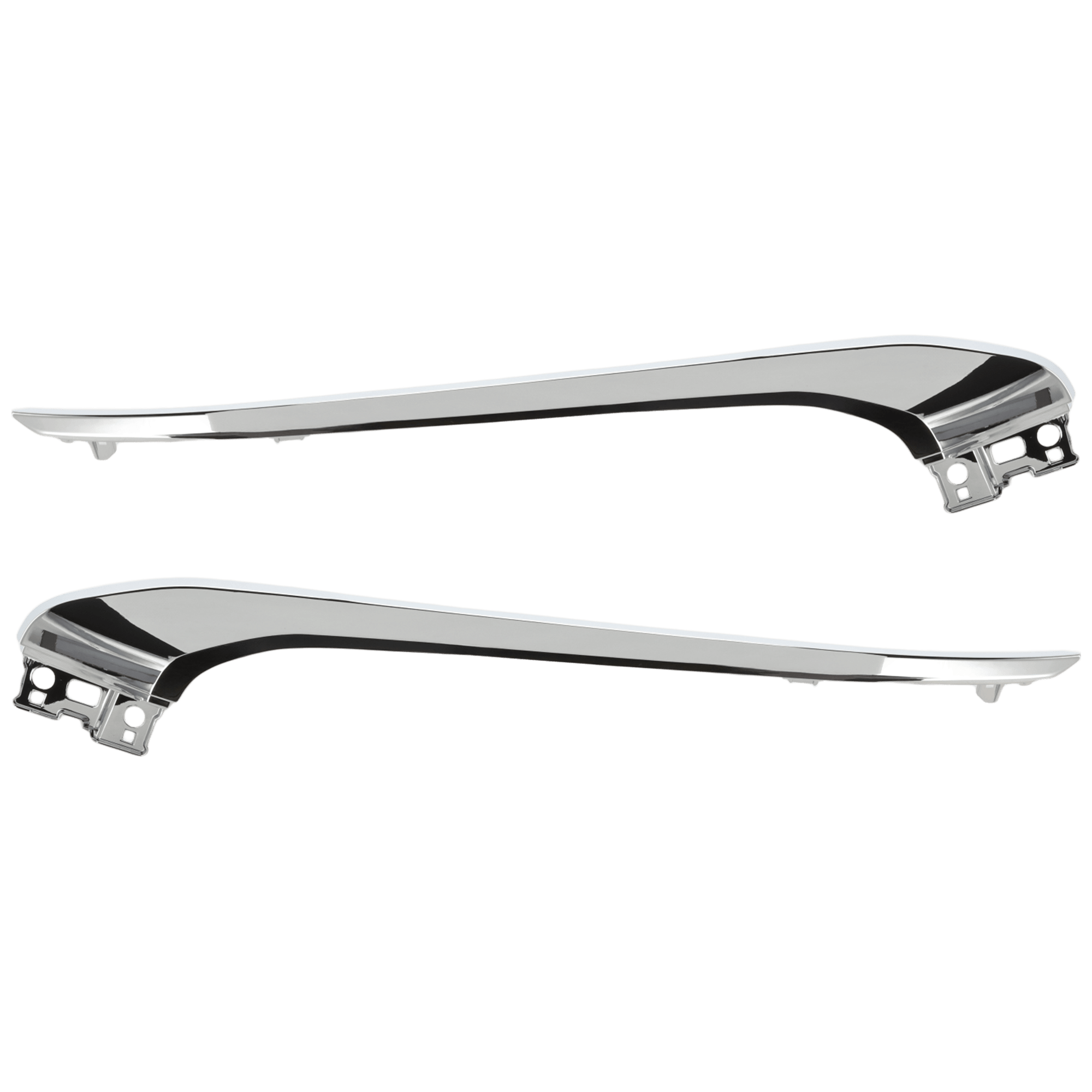 AM OUTLANDER SPORT RVR 20-24 FRONT BUMPER MOLDING RH AND LH Upper Chrome CAPA SKU SET RM01590059Q Partslink MI1047108C MI1046108C OEM 62080W000P 62081W000P