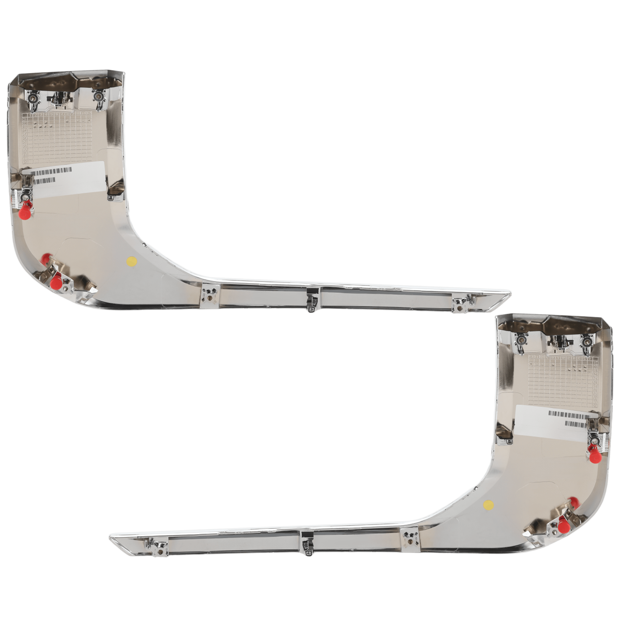 AM OUTLANDER SPORT RVR 20-24 FRONT BUMPER MOLDING RH AND LH Lower Chrome CAPA SKU SET RM01590061Q Partslink MI1047109C MI1046109C OEM 6407A368-6407A367