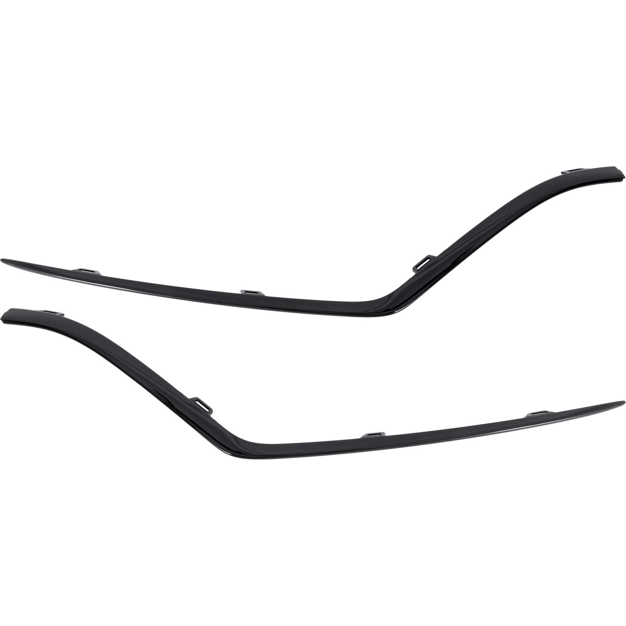 AM GLE CLASS 20-23 FRONT BUMPER MOLDING RH AND LH Outer Black w AMG Package SKU SET RM01590065 Partslink MB1047187 MB1046187 OEM 1678857203-1678857103