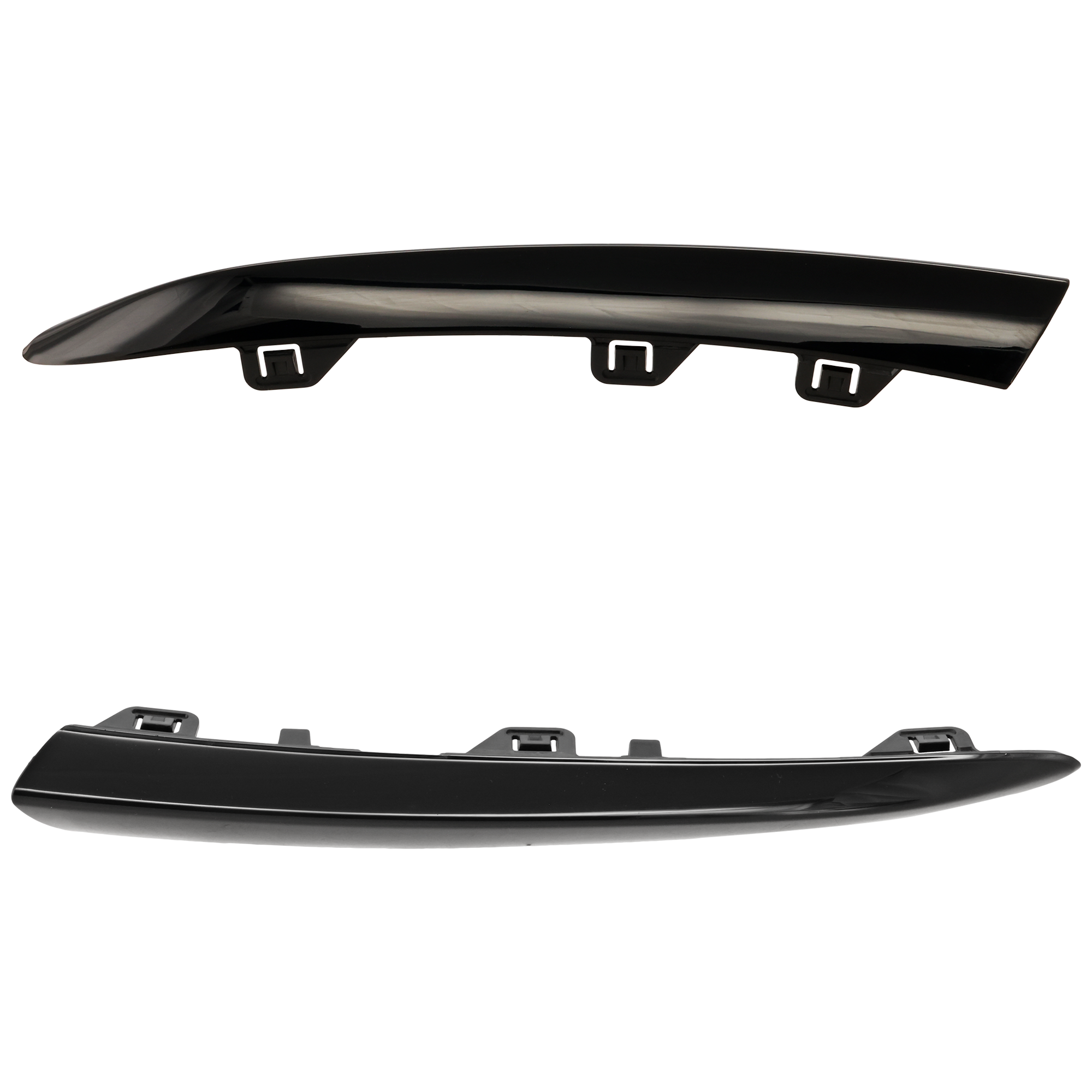 AM GLC300 GLC43 AMG 20-22 FRONT BUMPER MOLDING RH AND LH Gloss Black w AMG Package SUV Coupe SKU SET RM01590073 Partslink MB1047191 MB1046191 OEM 2538852804-2538852604