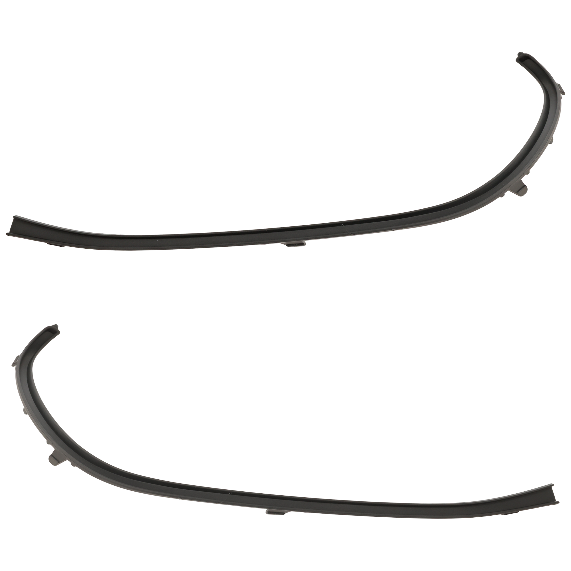 AM CLA45 AMG 20-23 FRONT BUMPER MOLDING RH AND LH Black Side Trim w AMG Package SKU SET RM01590081 Partslink MB1047171 MB1046171 OEM 1188858801-1188858701