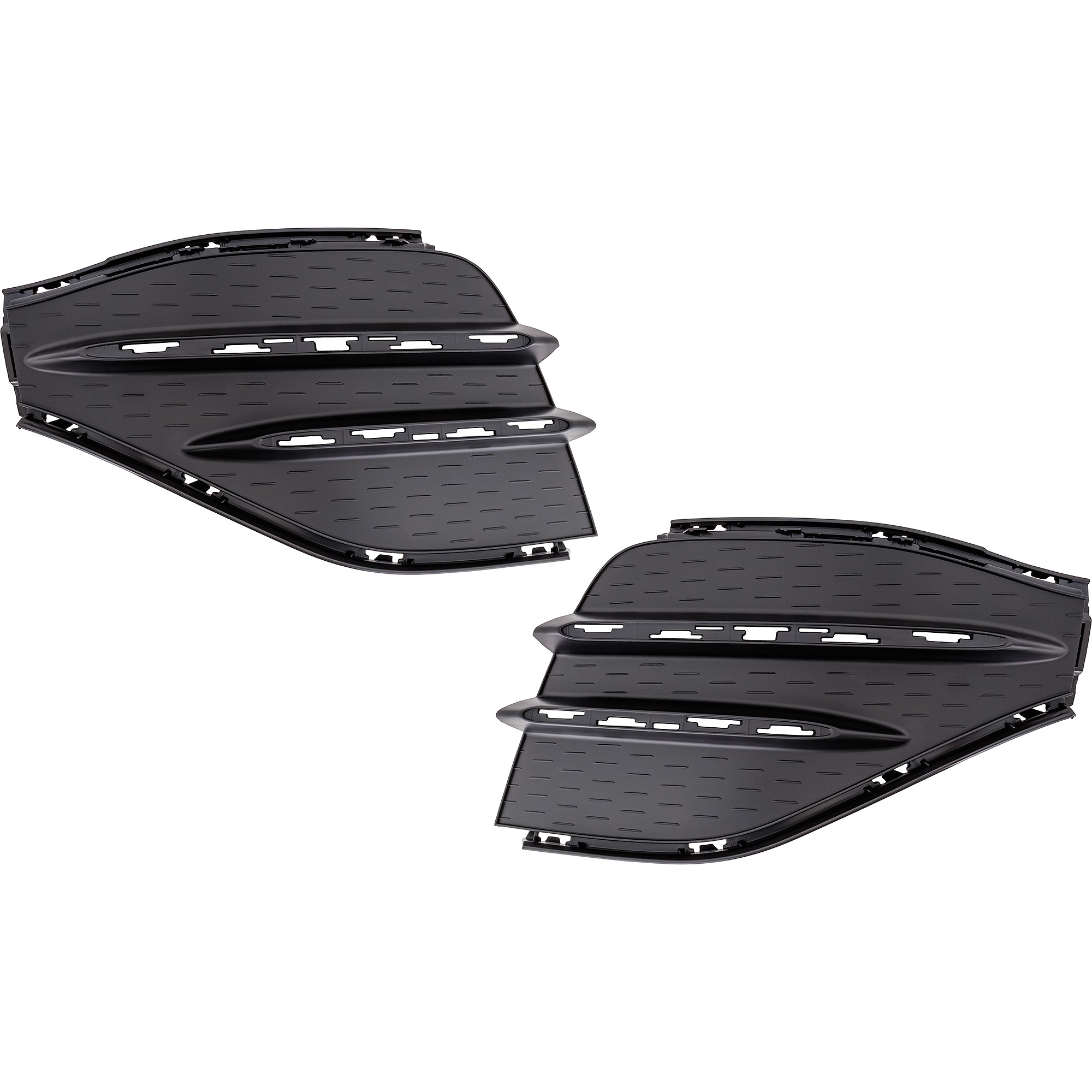 AM GLA CLASS 21-23 FRONT BUMPER MOLDING RH AND LH Outer Textured Black GLA250 w AMG Package SKU SET RM01590093 Partslink MB1039233 MB1038233 OEM 2478854005-2478853805