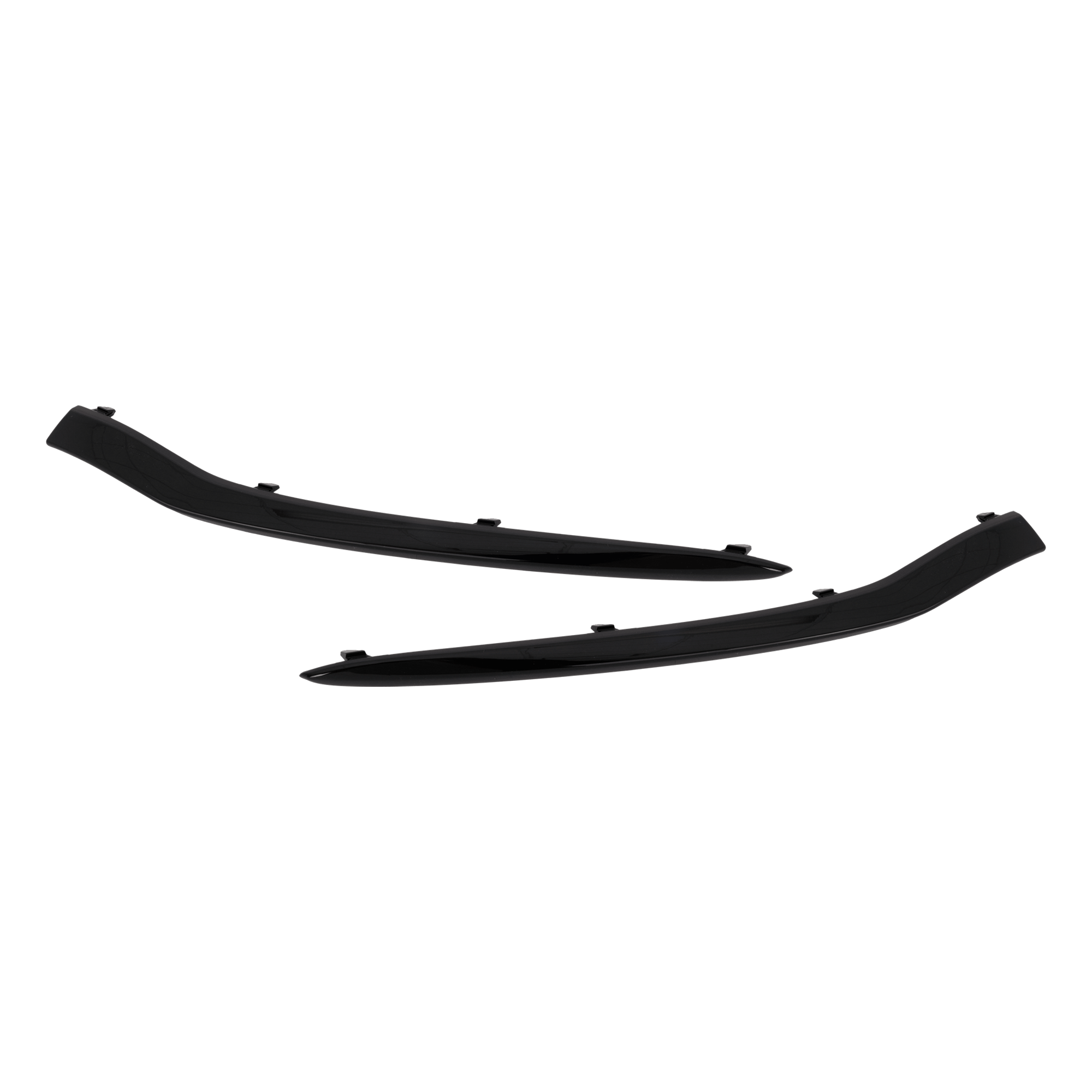 AM GLC63 AMG GLC63 AMG S 18-21 FRONT BUMPER MOLDING RH AND LH Outer Black w o Aerodynamics Package w Night Package SKU SET RM01590117 Partslink MB1047180 MB1046180 OEM 2538853402-2538853202