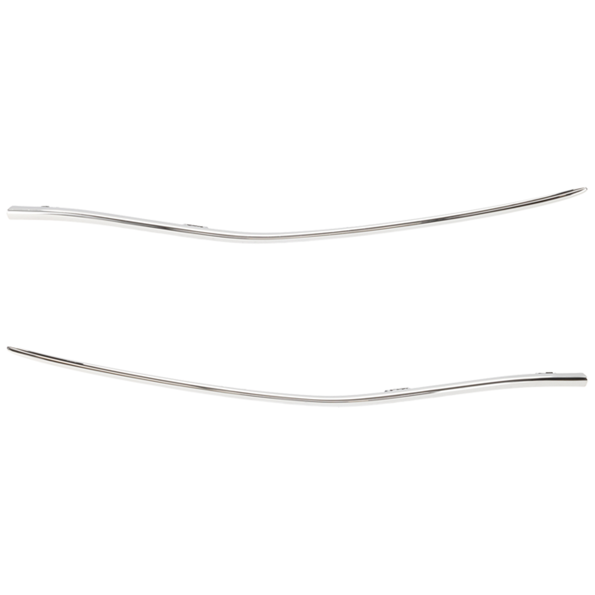 AM C300-22-23 FRONT BUMPER MOLDING RH AND LH Lower Outer Trim Chrome w AMG Body Styling Sedan SKU SET RM01590157 Partslink MB1046207 MB1047207 OEM 2068854102-2068854202