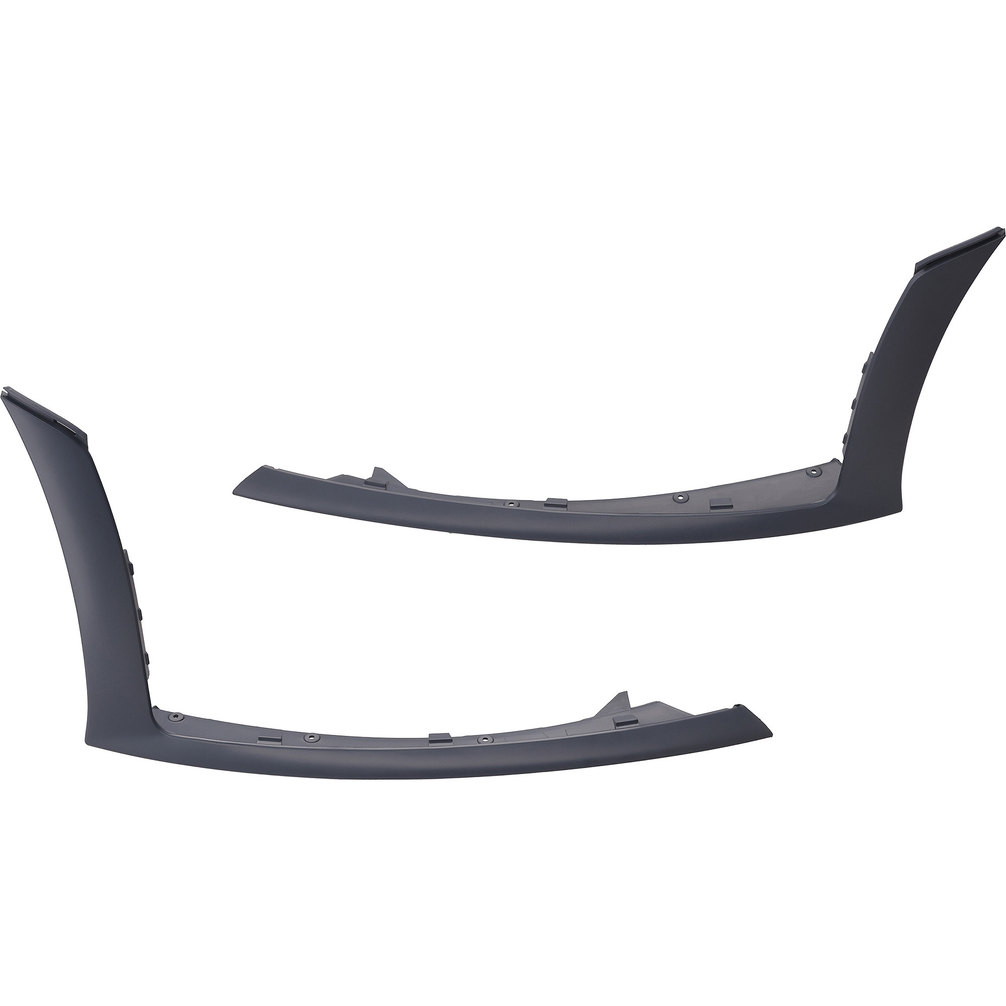 AM CLA35 AMG 20-23 FRONT BUMPER MOLDING RH AND LH Side Cover Primed w AMG Aerodynamics Package SKU SET RM01590173 Partslink MB1046209 MB1047209 OEM 11888521039999-11888522039999