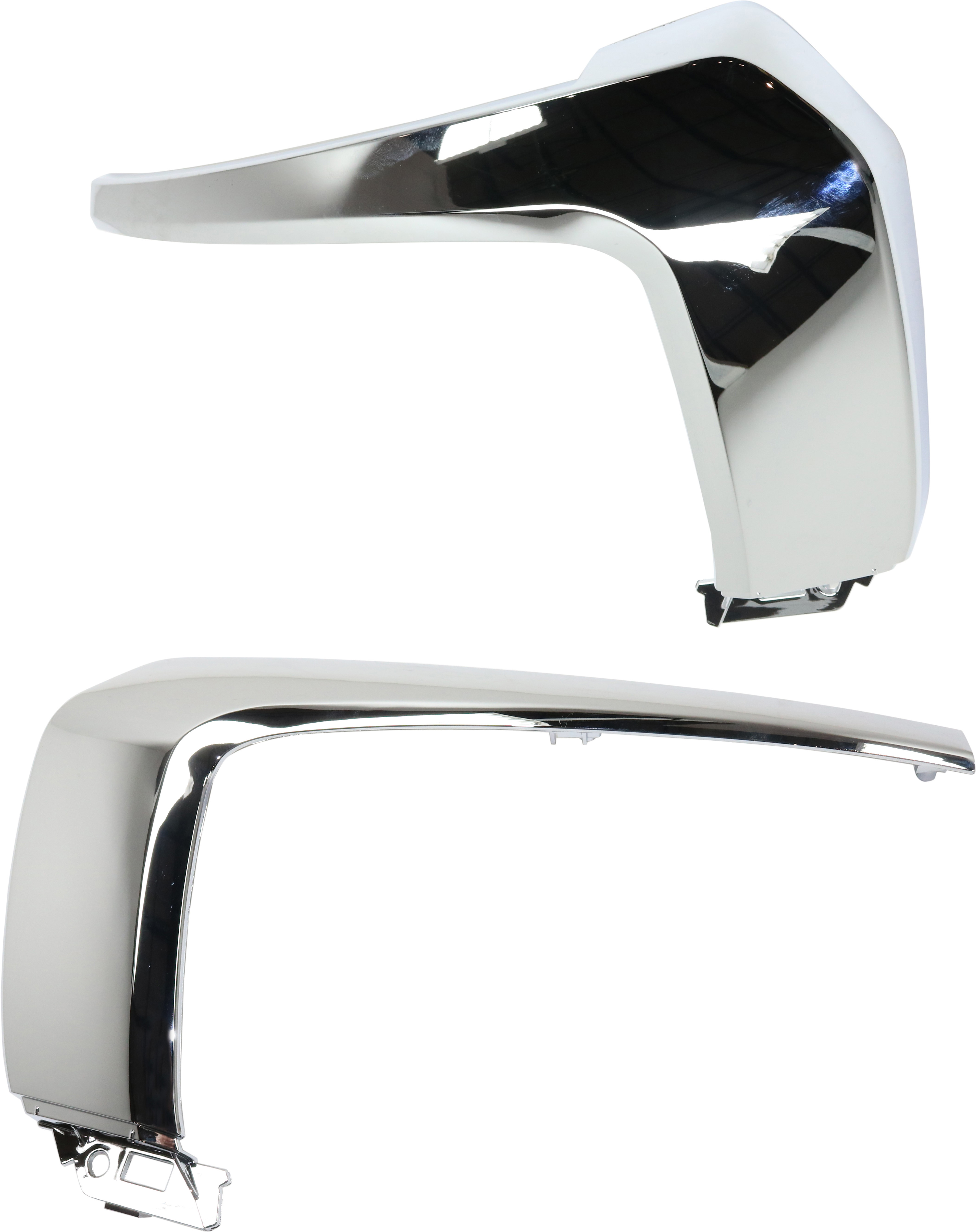 AM OUTLANDER 16-20 OUTLANDER PHEV 18-22 FRONT BUMPER MOLDING RH AND LH Center Garnish Chrome CAPA SKU SET RM01610021Q Partslink MI1046103C MI1047103C OEM 6407A145-6407A146