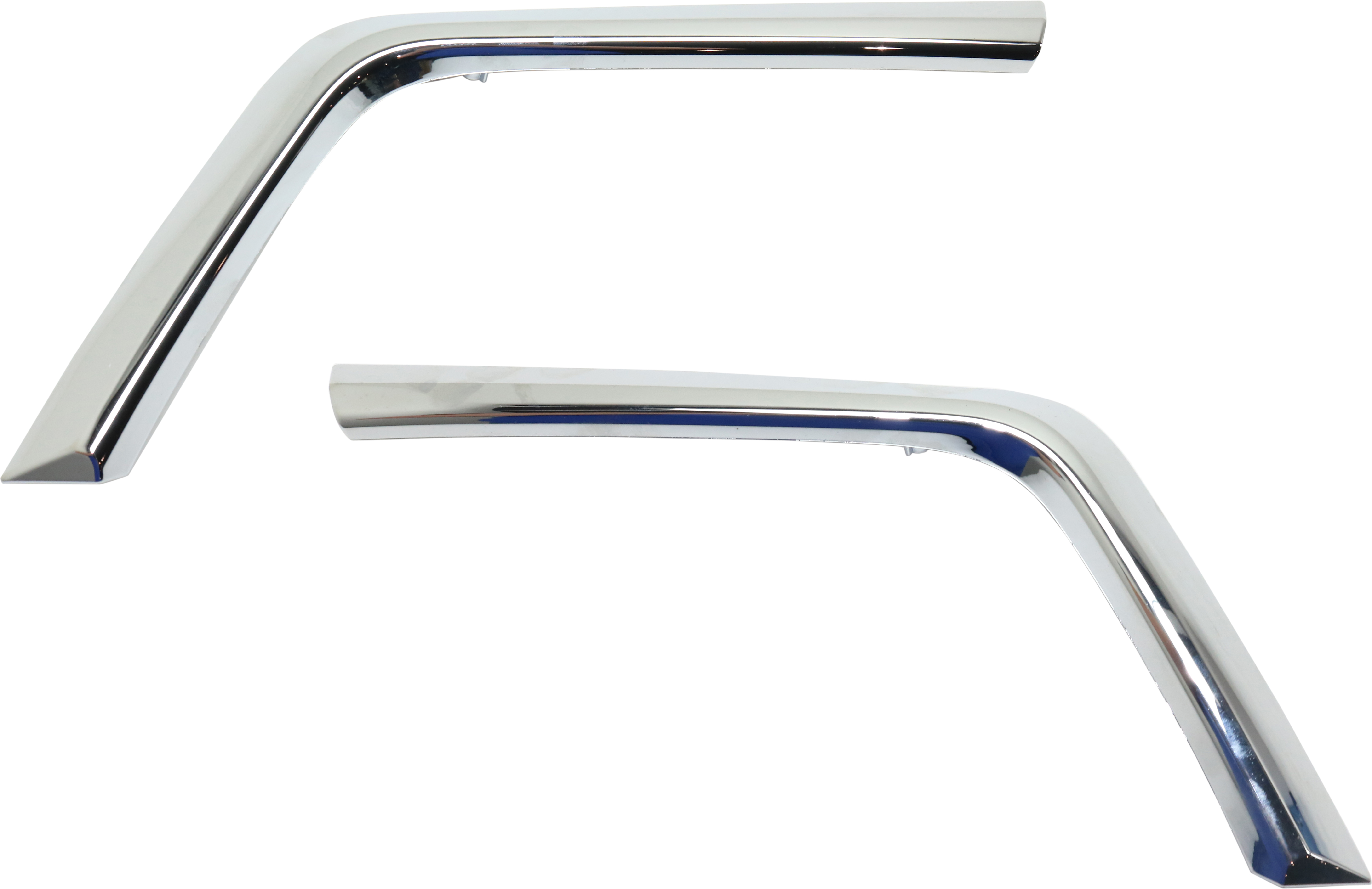AM OUTLANDER SPORT RVR 16-19 FRONT BUMPER MOLDING RH and LH Lower Garnish Chrome SKU SET RM01610033 Partslink MI1046102 MI1047102 OEM 6407A171-6407A172