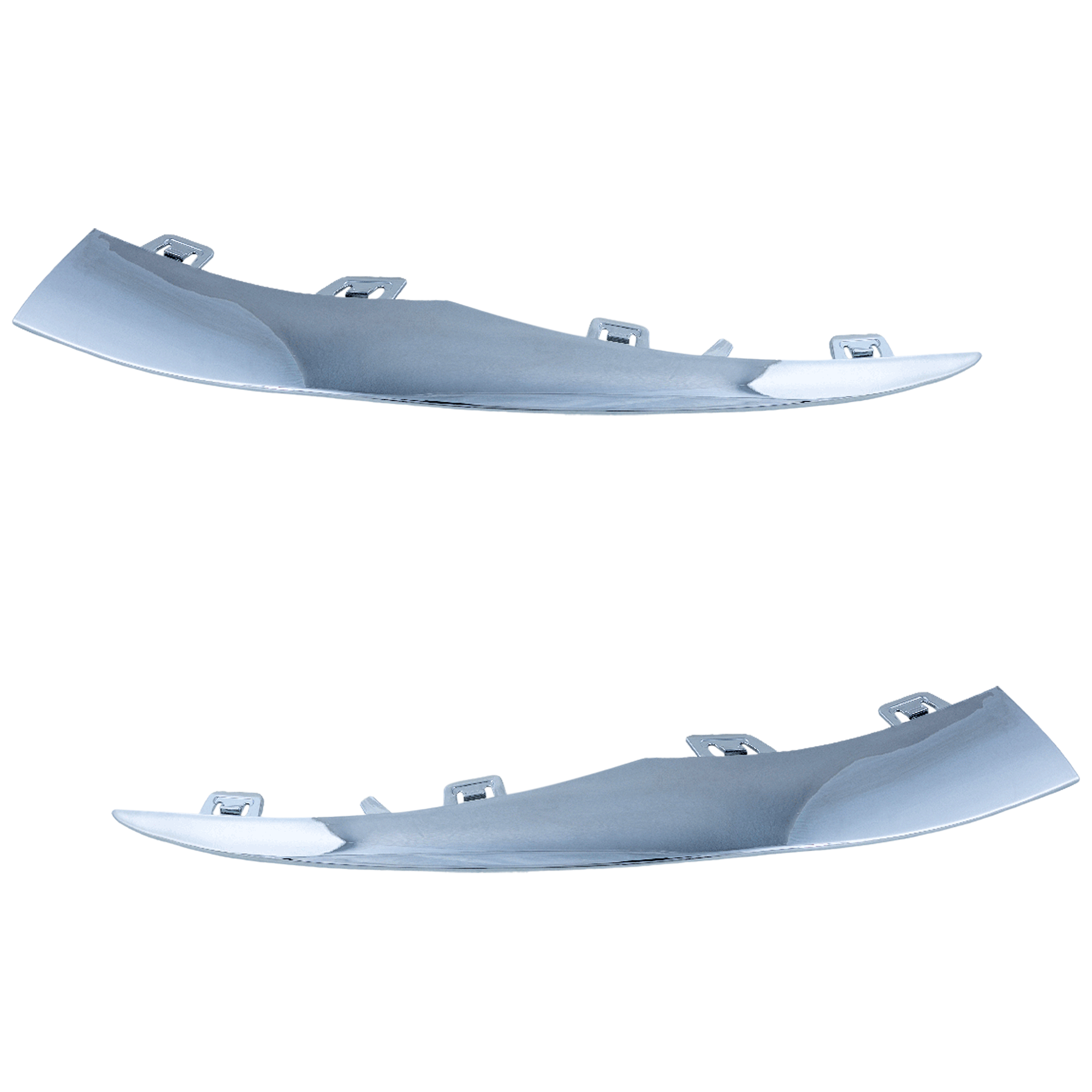 AM C300-19-23 FRONT BUMPER MOLDING RH AND LH Outer w AMG Package w o Night Package Coupe 19-21 Convertible Sedan SKU SET RM01610067 Partslink MB1047159 MB1046159 OEM 2058858702-2058858602