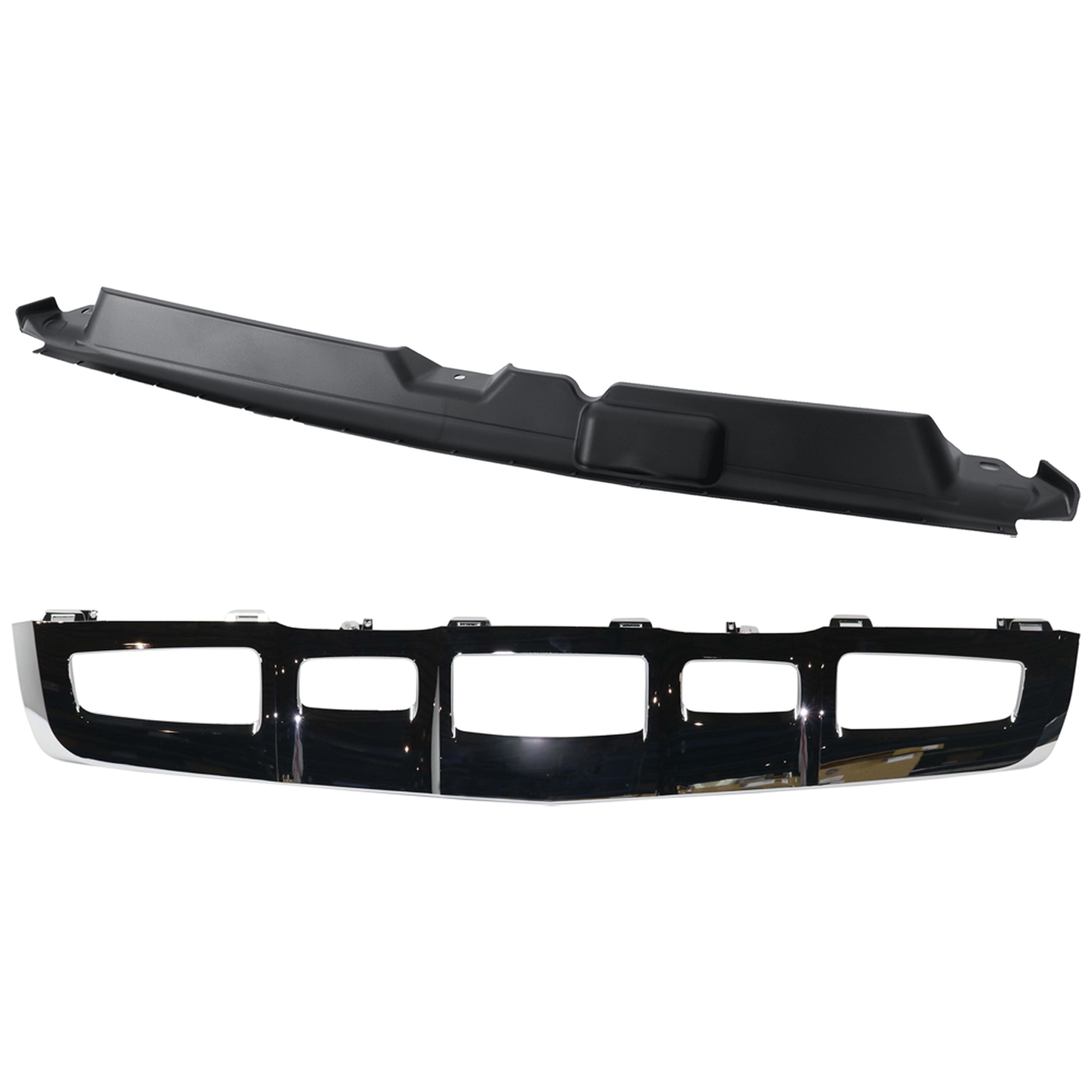 AM GLC CLASS 16-22 GRILLE AIR DEFLECTOR Air Duct Textured Black GLC300-20-22 w o AMG Body Styling with Valance SKU SET RM01760001