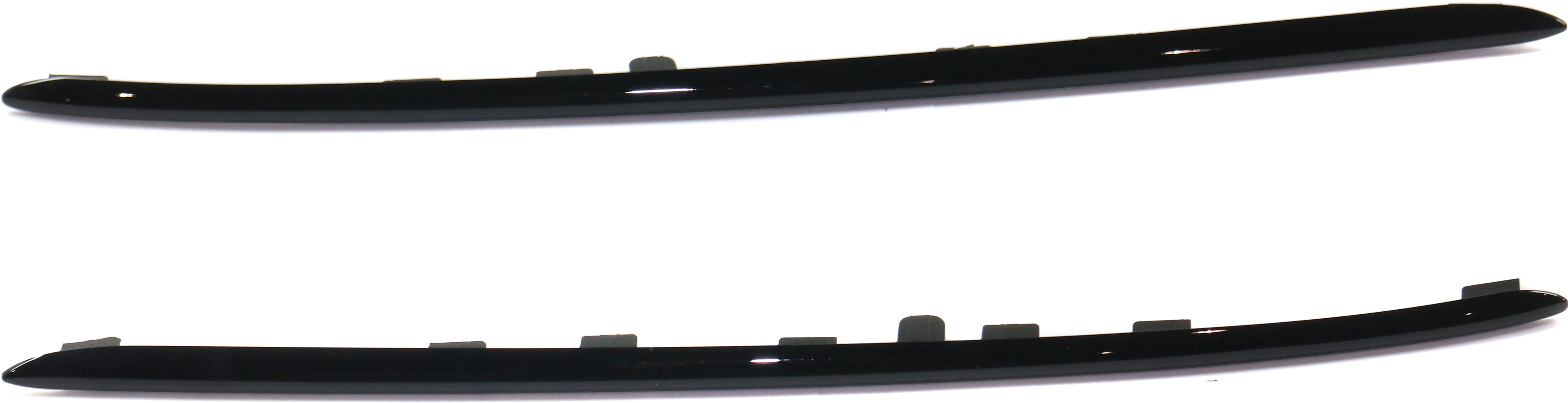 AM E43 AMG 17-18 FRONT BUMPER MOLDING RH AND LH Lower Black SKU SET RM02030009 Partslink MB1047144 MB1046144 OEM 2138854902-2138858701