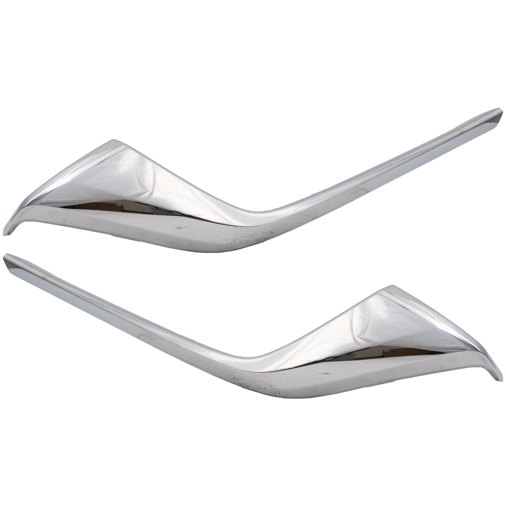 AM CX 5-22-24 GRILLE MOLDING RH AND LH Lower Chrome SKU SET RM07070067 Partslink MA1214109 MA1215109 OEM KSD4507J0 KSD4507K0
