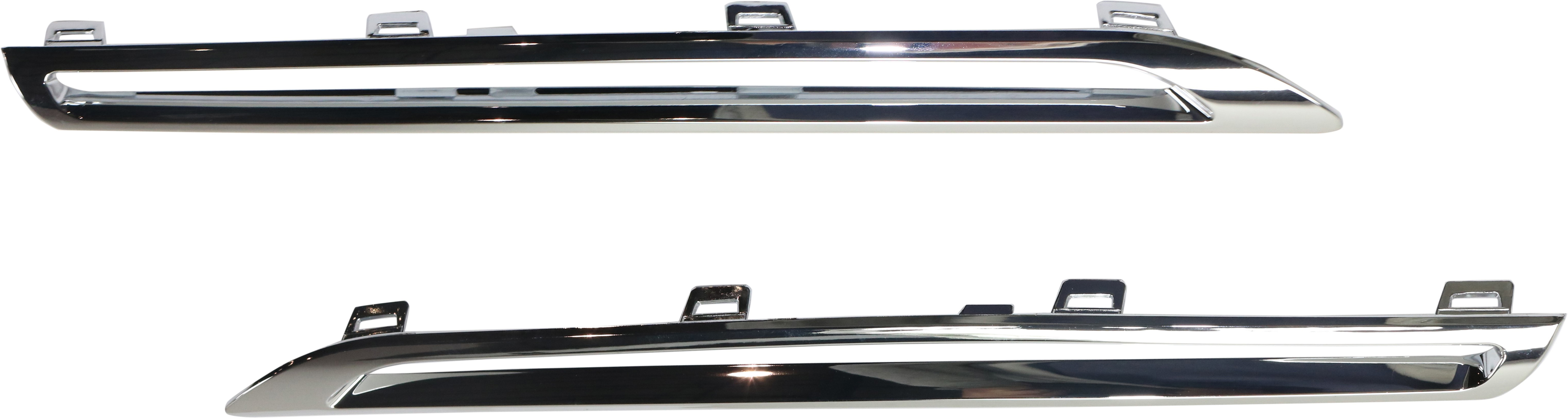 AM GLE CLASS 16-19 GRILLE MOLDING UPPER RH and LH Chrome Exc. GLE63 AMG Model SUV SKU SET RM07090003 Partslink MB1212110 MB1213110 OEM 166888158564-166888168564