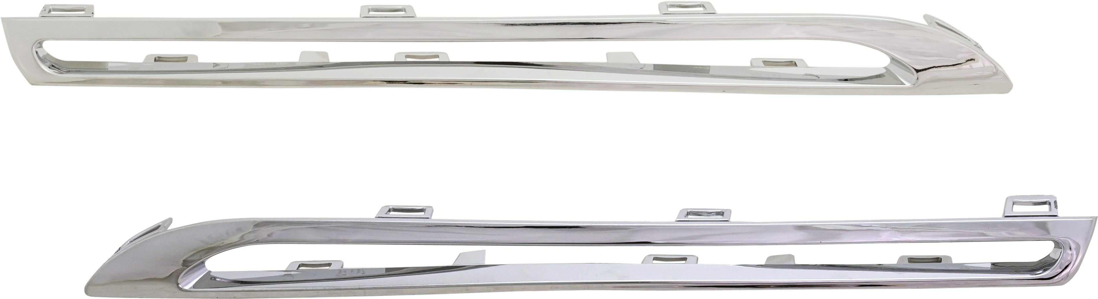 AM GLC300-16-19 GRILLE MOLDING RH AND LH Upper Chrome SUV SKU SET RM07110005 Partslink MB1213109 MB1212109 OEM 2538880285-2538880185