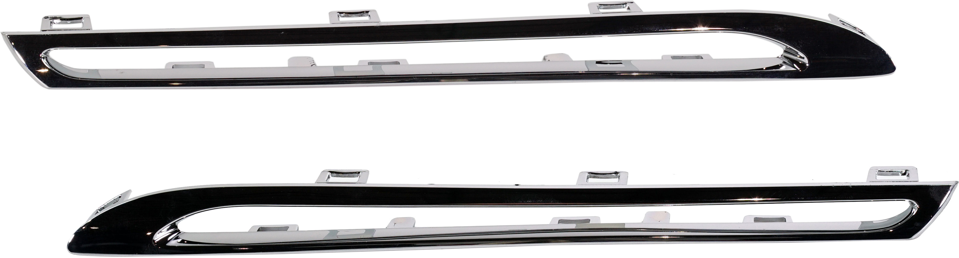 AM GLC300-16-19 GLC43 AMG 17-19 GRILLE MOLDING RH and LH Lower Chrome SKU SET RM07110007 Partslink MB1215106 MB1214106 OEM 2538880485-2538880385