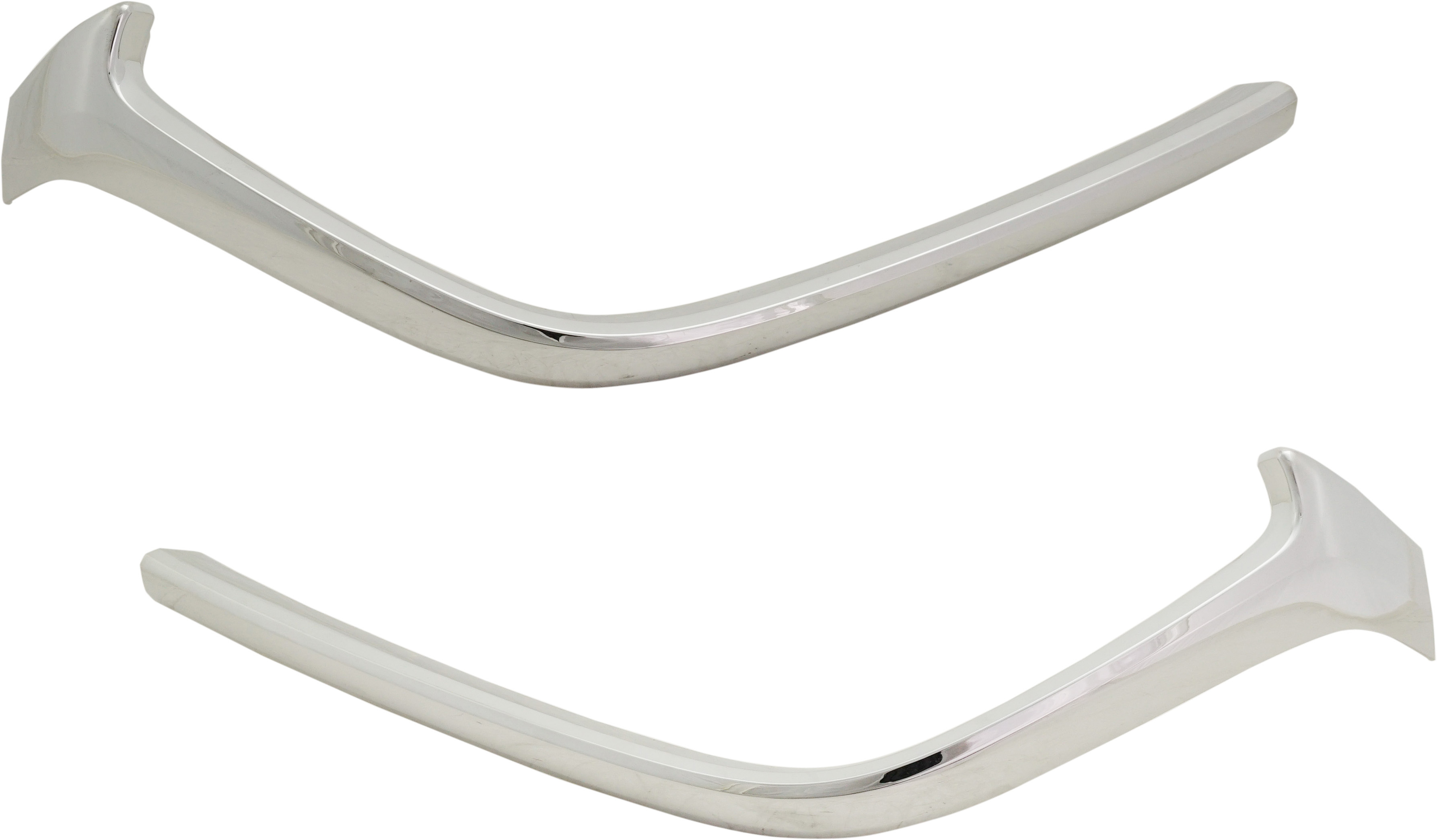 AM MAZDA 3-17-18 GRILLE MOLDING RH and LH Set of 2 Chrome Hatchback Sedan Mexico Built SKU SET RM07110009 Partslink MA1215106 MA1214106 OEM BANE507J1 BANE507K1