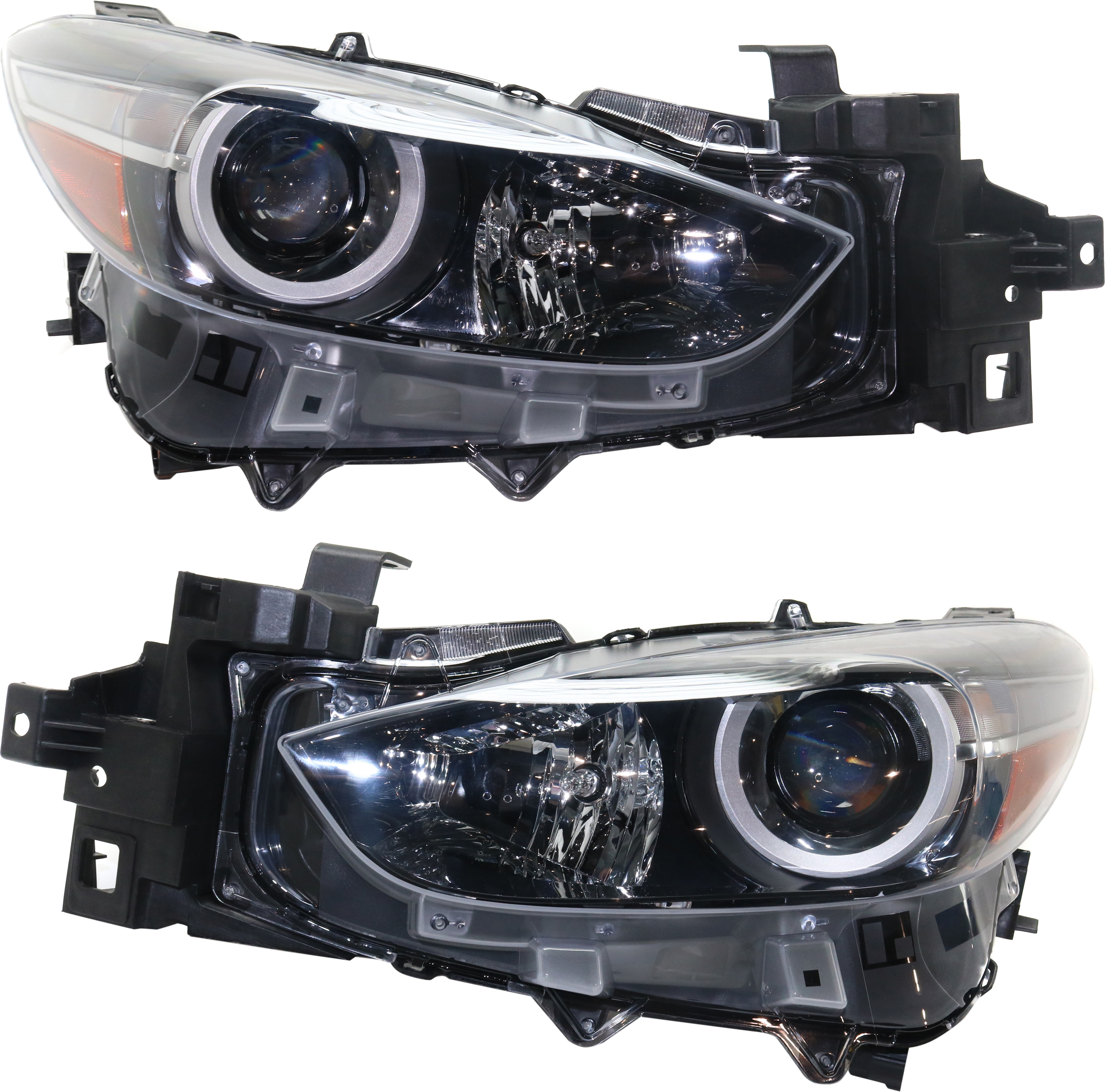 AM MAZDA 3-17-18 HEAD LAMP RH AND LH Assembly Halogen Mexico Built Vehicle SKU SET RM10010015 OEM BACS510K0D PFM BACS510L0D PFM
