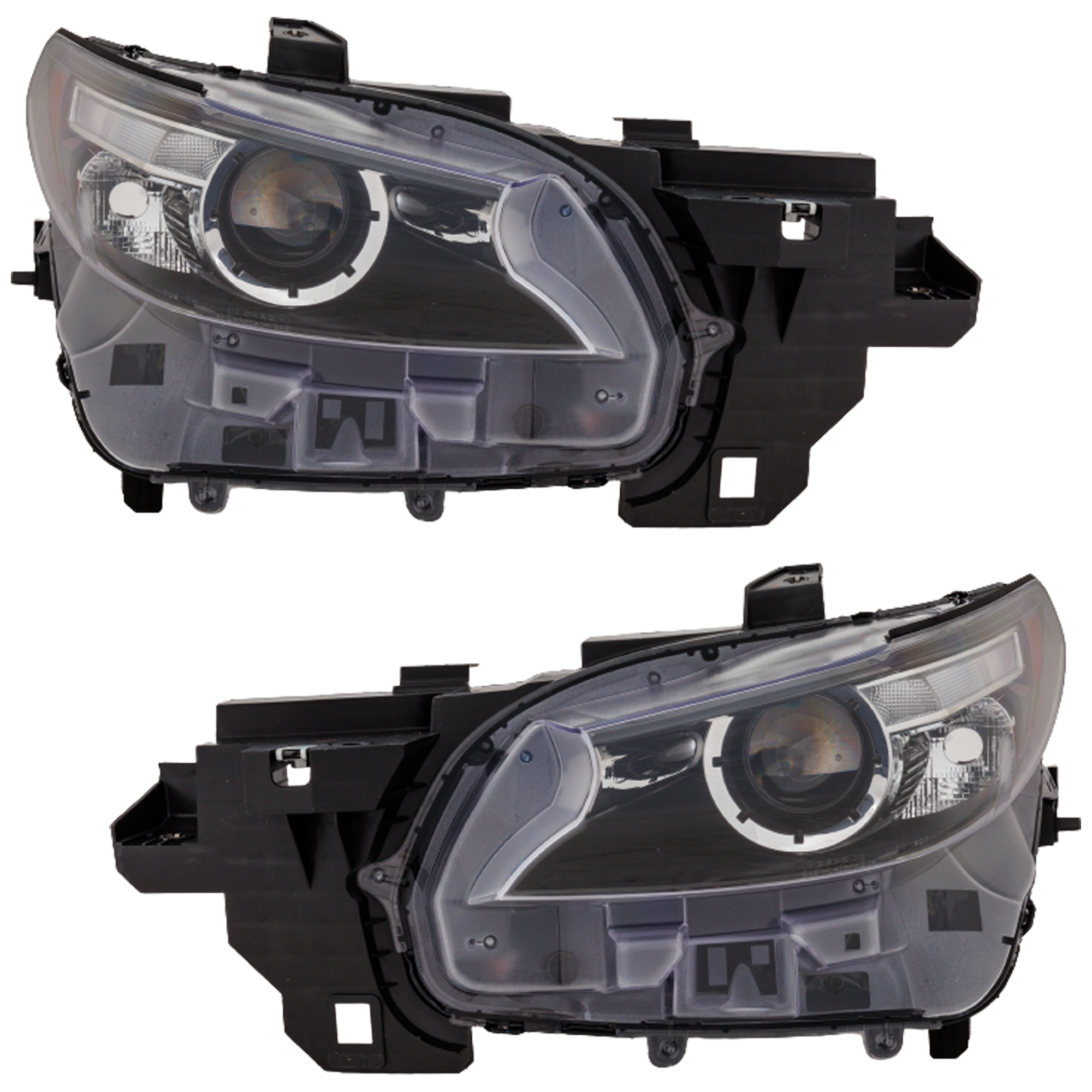 AM CX 9-16-23 HEAD LAMP RH AND LH Assembly LED w o Adaptive Headlights CAPA SKU SET RM10010021Q Partslink MA2502148C MA2503148C OEM TM52510K0C TM52510L0C