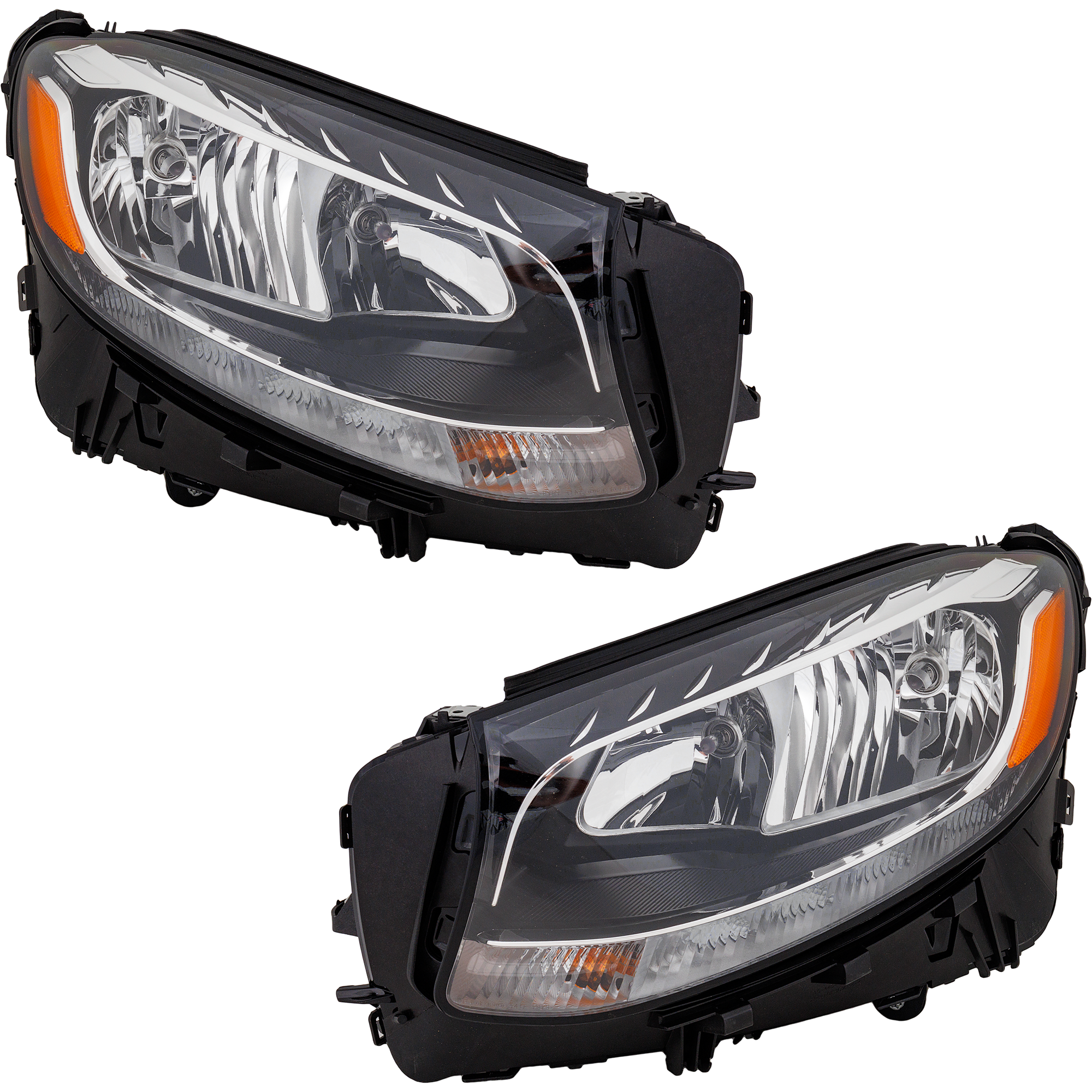 AM GLC CLASS 16-19 HEAD LAMP RH AND LH Assembly Halogen SKU SET RM10010077 Partslink MB2503244 MB2502244 OEM 2538202061-2538201961