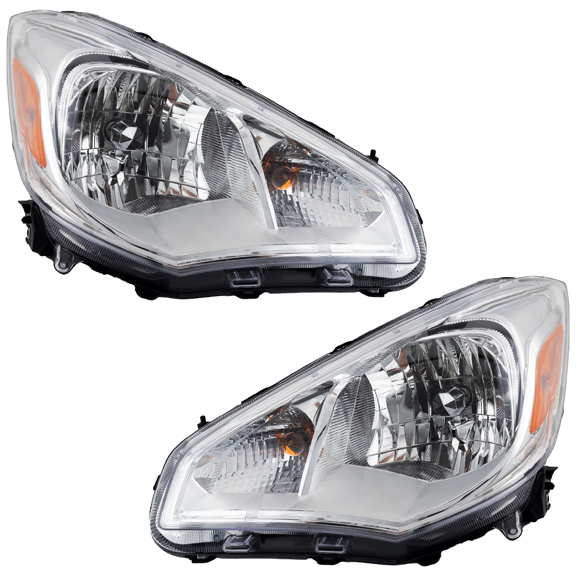 AM MIRAGE G4-17-20 HEAD LAMP RH AND LH Assembly Halogen CAPA SKU SET RM10010129AQ Partslink MI2503169C MI2502169C OEM 8301D118-8301D117