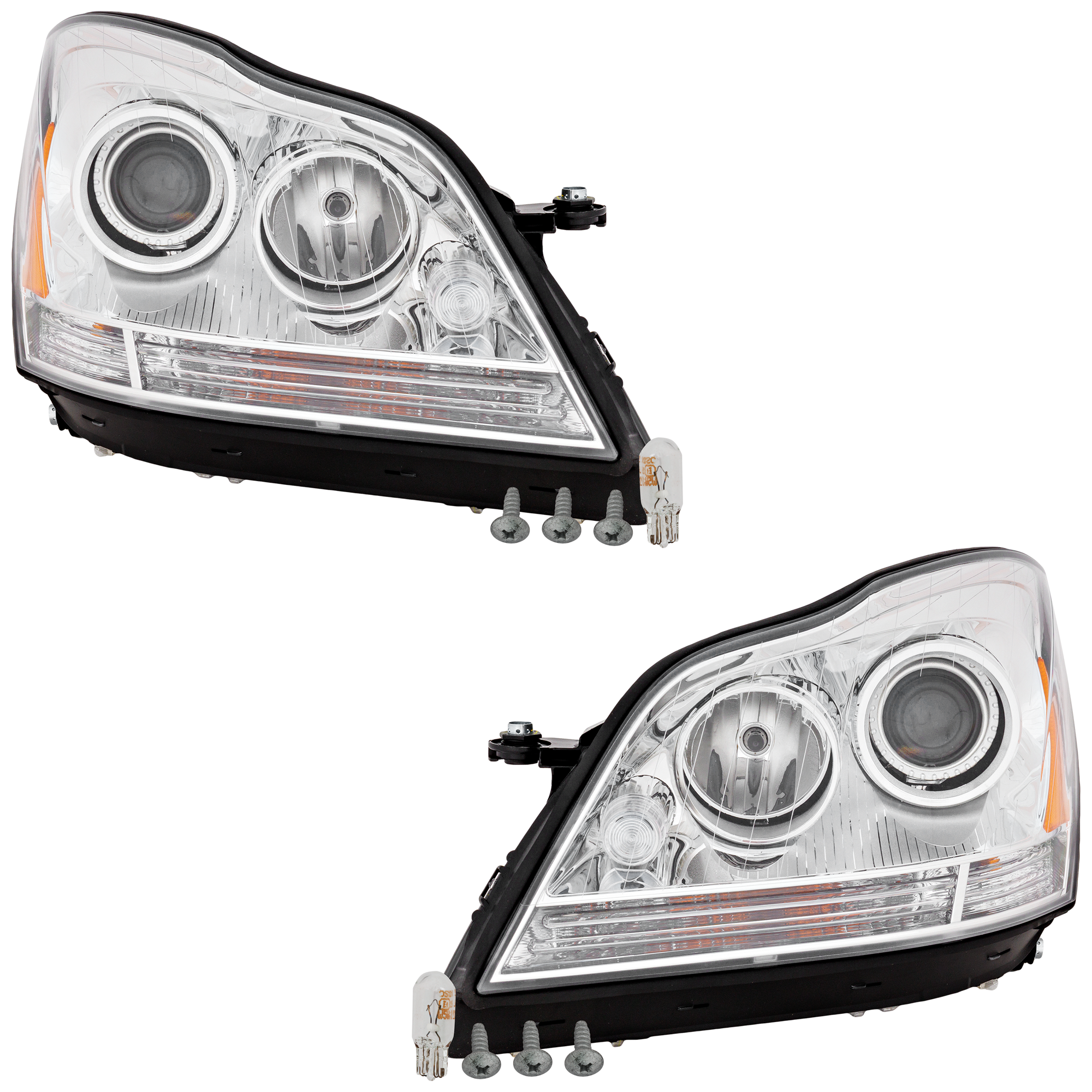 AM GL CLASS 08-09 HEAD LAMP RH AND LH Lens and Housing HID Xenon w o HID Kit SKU SET RM10010139U OEM 1648204461 PFM 1648204361 PFM