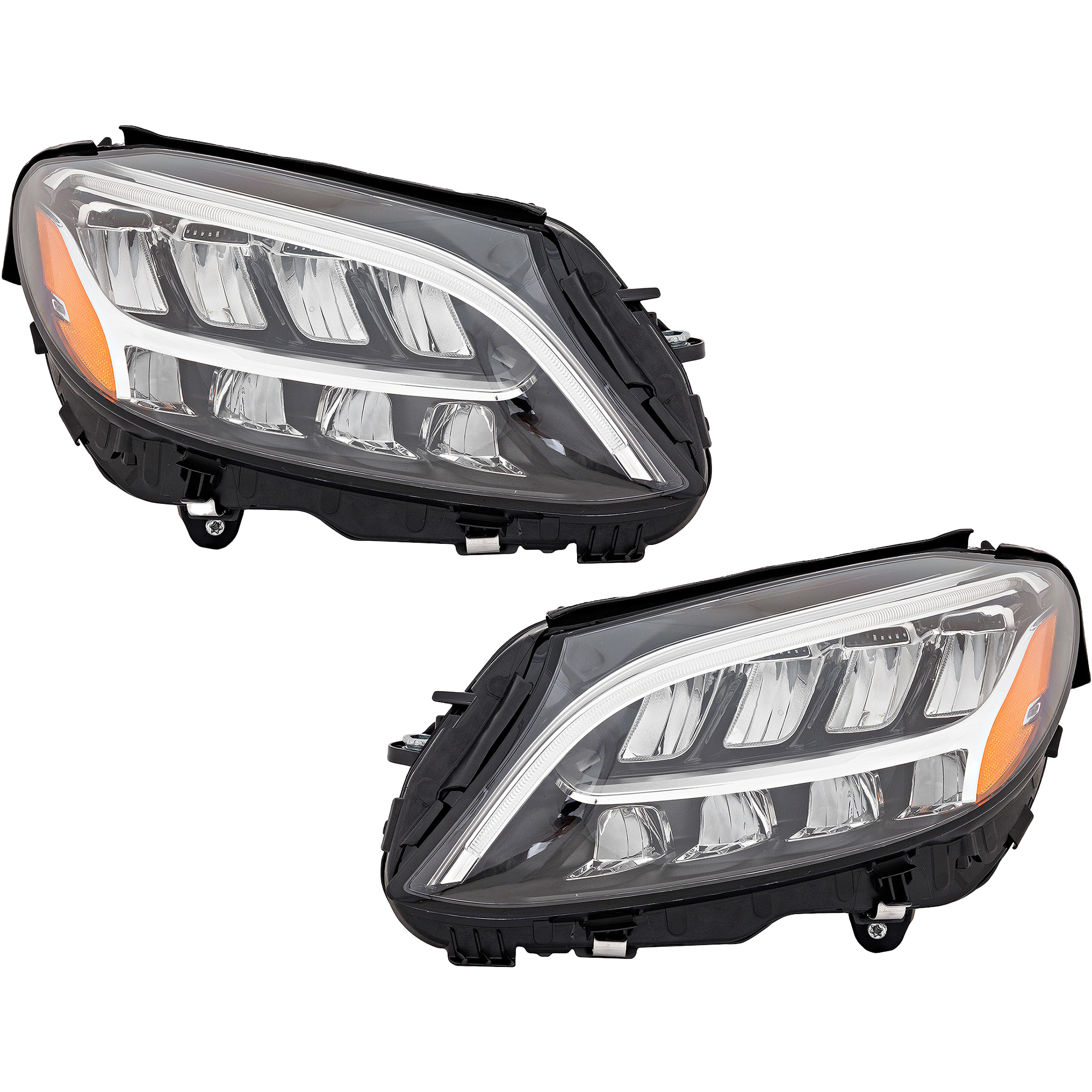 AM C CLASS 19-21 HEAD LAMP RH AND LH Assembly LED w o Adaptive Headlight SKU SET RM10010143A Partslink MB2519113 MB2518113 OEM 2059066104-2059066004