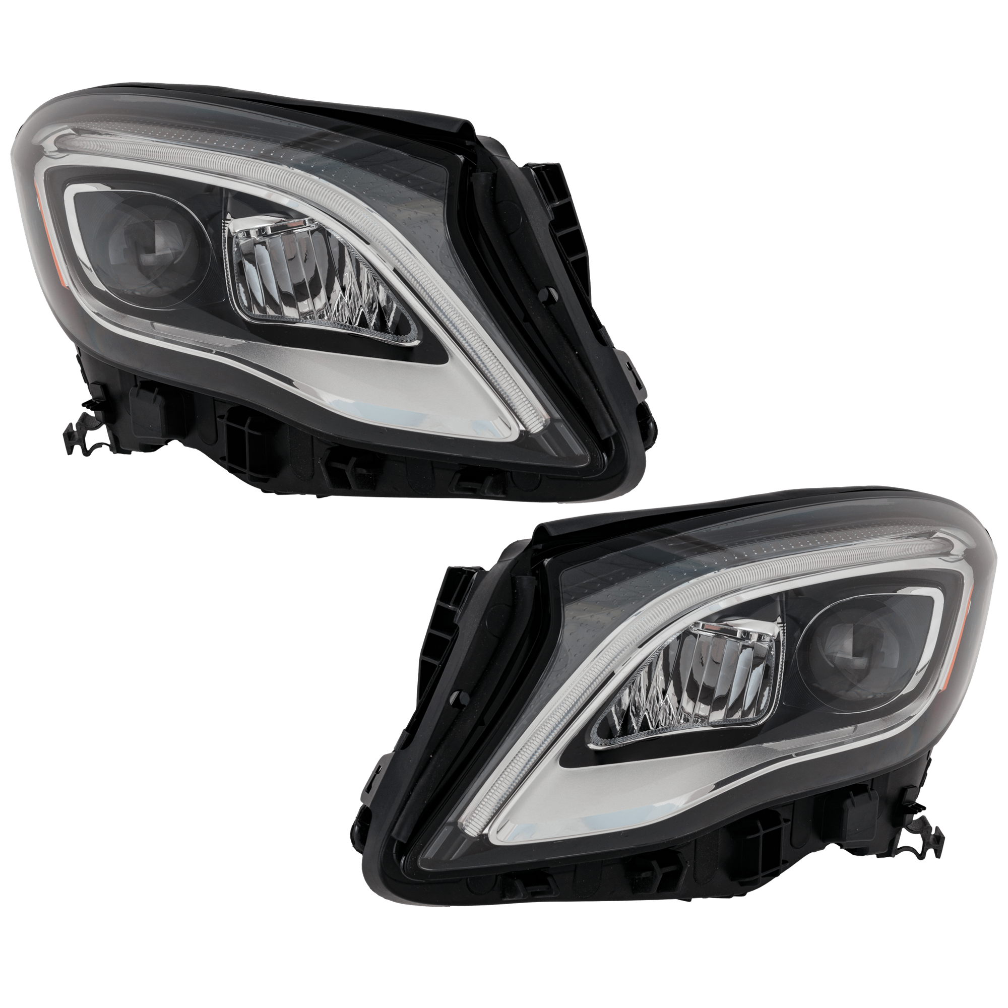 AM GLA250-15-20 HEAD LAMP RH AND LH Assembly LED w o Logo SKU SET RM10010163A Partslink MB2502254 MB2503254 OEM 1569067900-1569068000