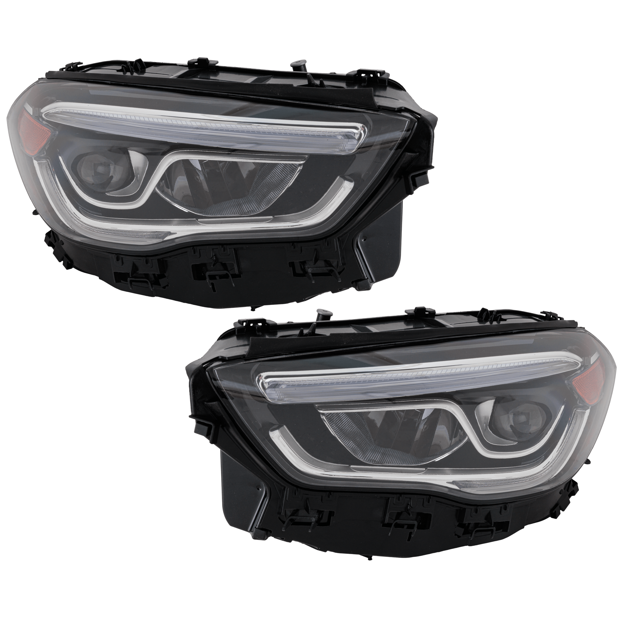 AM GLA CLASS 21-23 HEAD LAMP RH AND LH Lens and Housing w o Adaptive Headlight SKU SET RM10010163U OEM 2479068101 PFM 2479068201 PFM