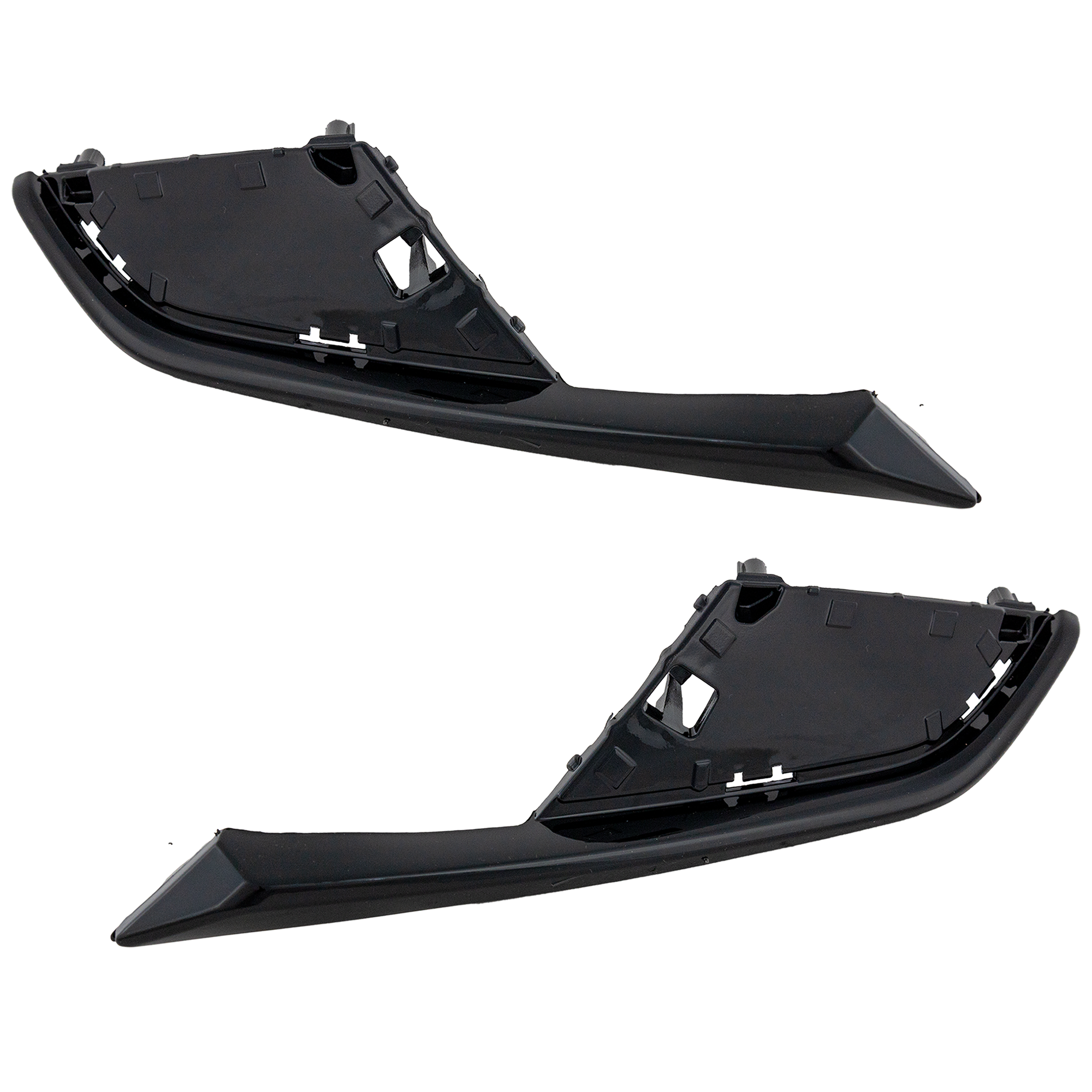AM CX 3-19-22 FRONT FOG LAMP COVER RH AND LH Black w o Bright Molding SKU SET RM10770001 Partslink MA1039154 MA1038154 OEM DN2W50C11 DN2W50C21