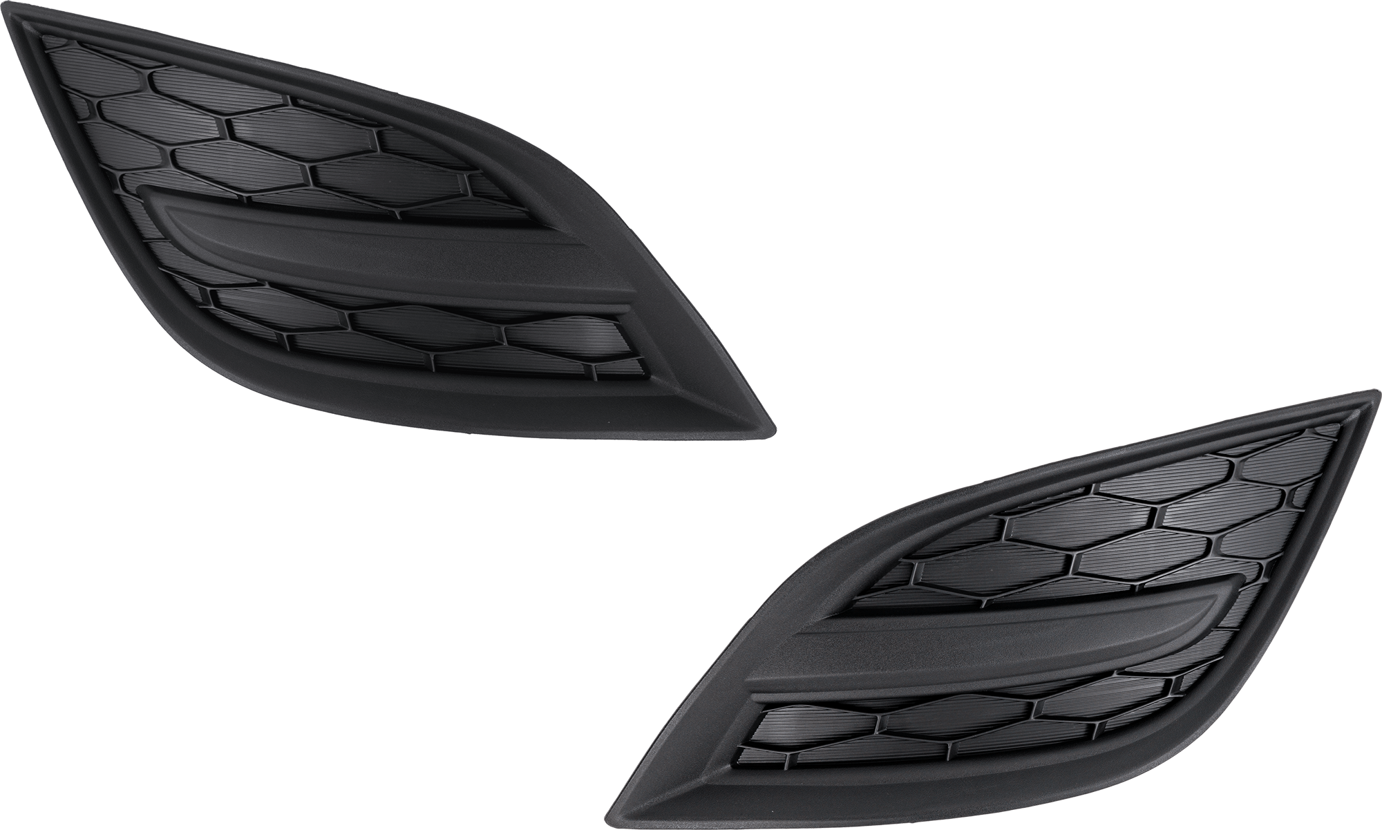 AM CX 9-10-12 FOG LAMP COVER RH AND LH Textured Black SKU SET RM10770015 Partslink MA1038113 MA1039113 OEM TE6950C11B TE6950C21B