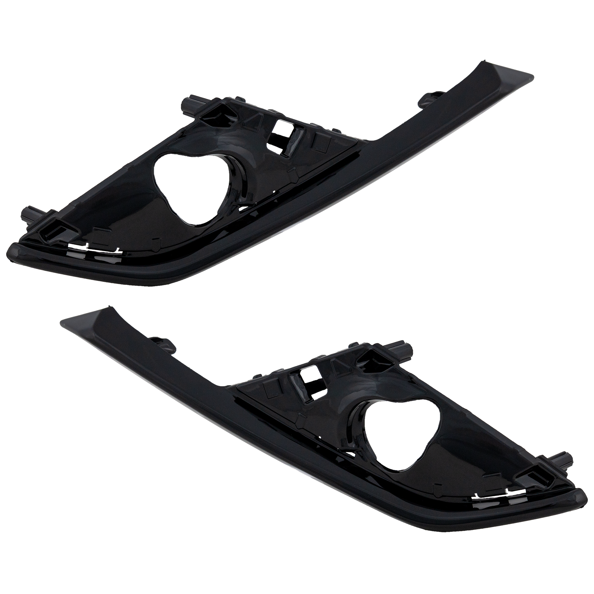 AM CX 3-19-21 FRONT FOG LAMP MOLDING RH AND LH Black SKU SET RM10810005 Partslink MA1039155 MA1038155 OEM DL8V50C11 DL8V50C21