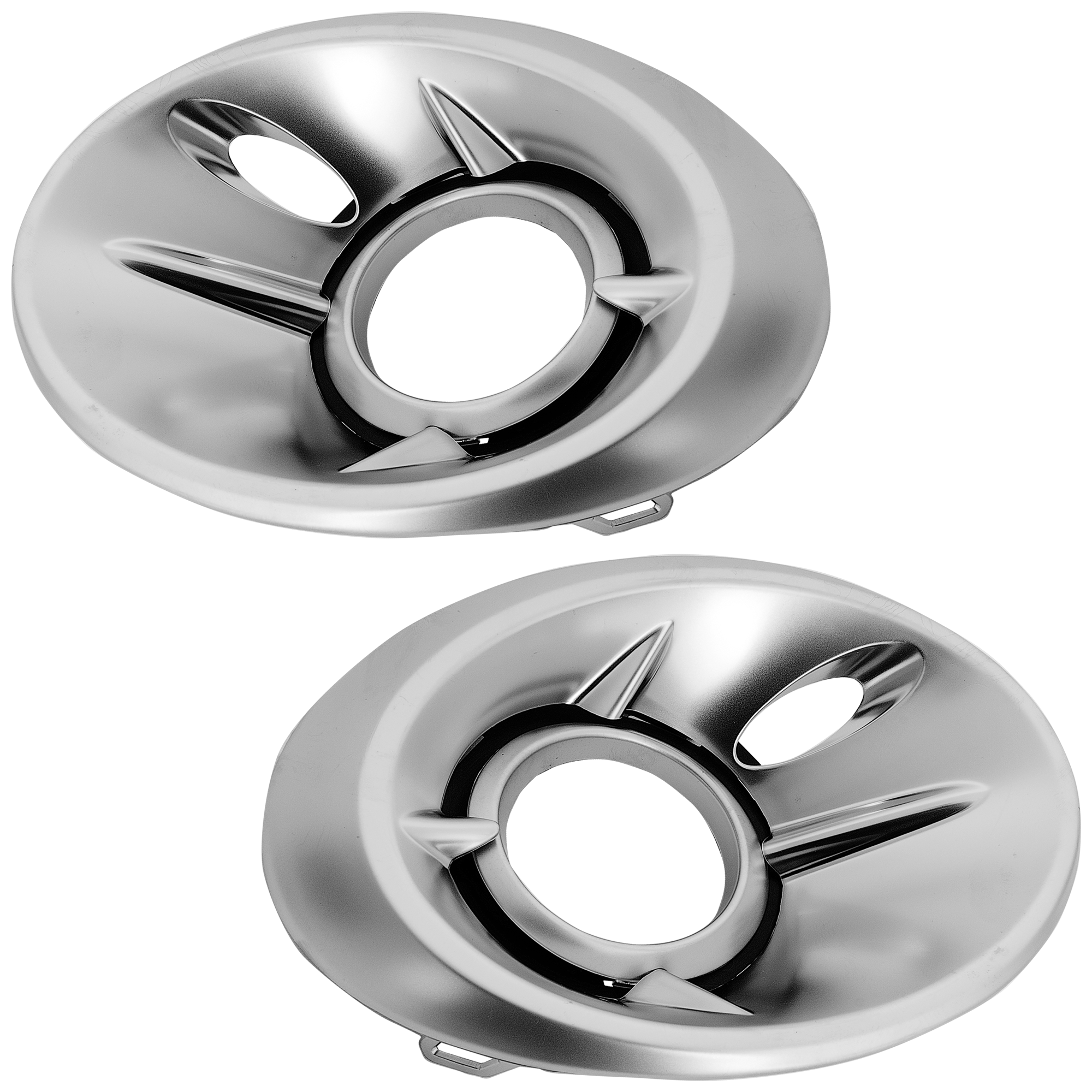 AM GLA250-18-20 FRONT FOG LAMP MOLDING RH AND LH Chrome w o AMG Styling Package SKU SET RM10810009 Partslink MB1039223 MB1038223 OEM 15688082002A17-15688081002A17