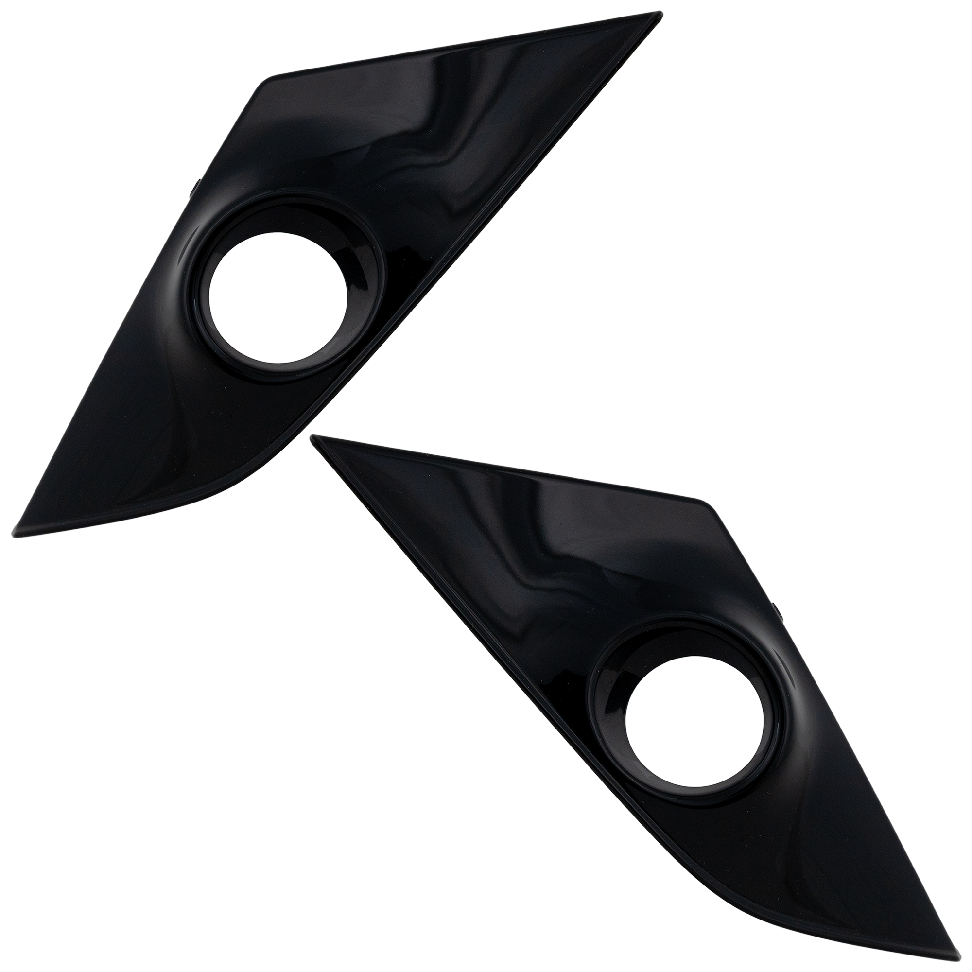 AM CX 3-19-22 FRONT FOG LAMP MOLDING RH AND LH Black SKU SET RM10810011 Partslink MA1039157 MA1038157 OEM DL8V50C12 DL8V50C22