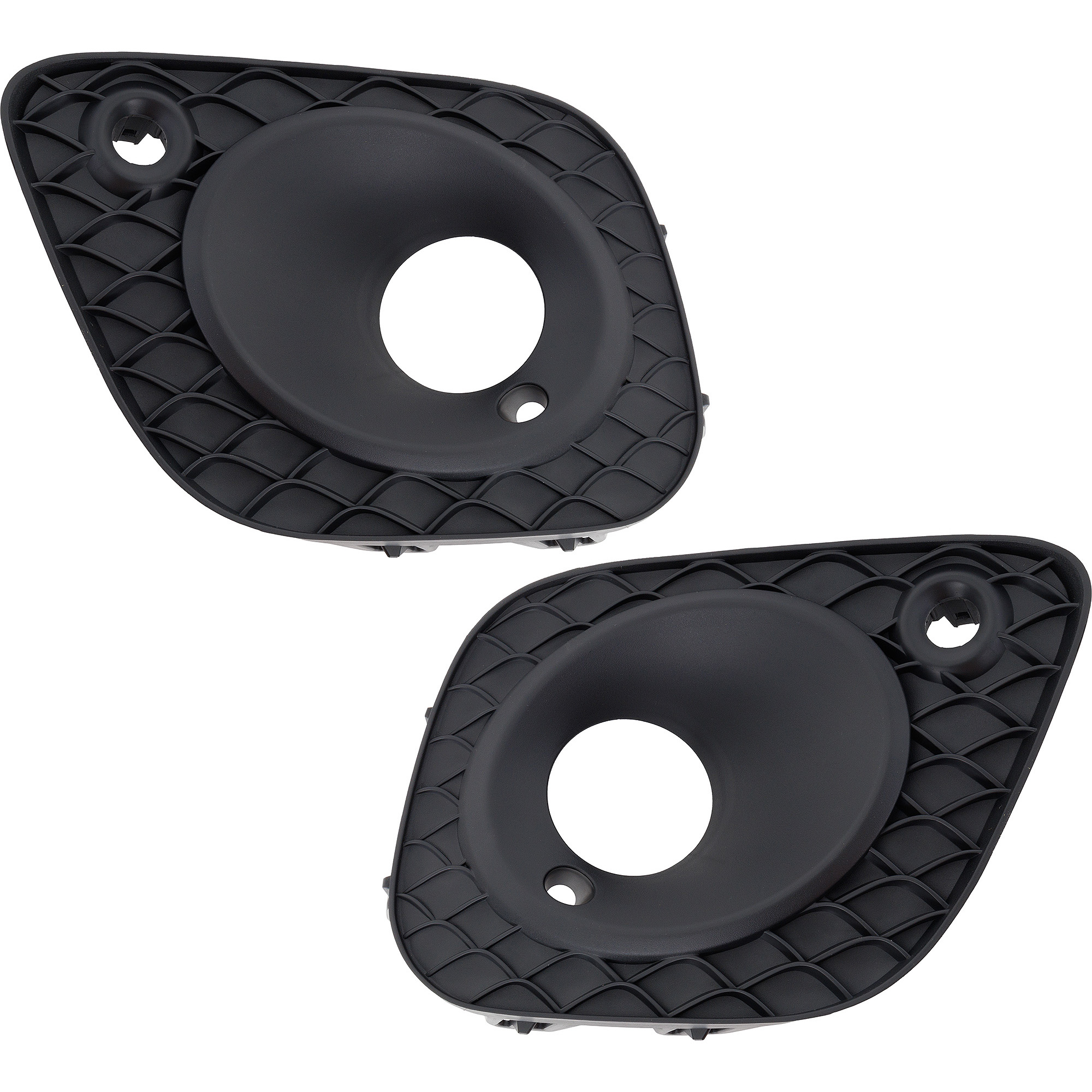 AM GLB250-20-23 FOG LAMP MOLDING RH AND LH Side Grille Textured Black w Parking Aid Sensor Holes w o AMG Package SKU SET RM10810015 Partslink MB1039228 MB1038228 OEM 2478857001-2478856901