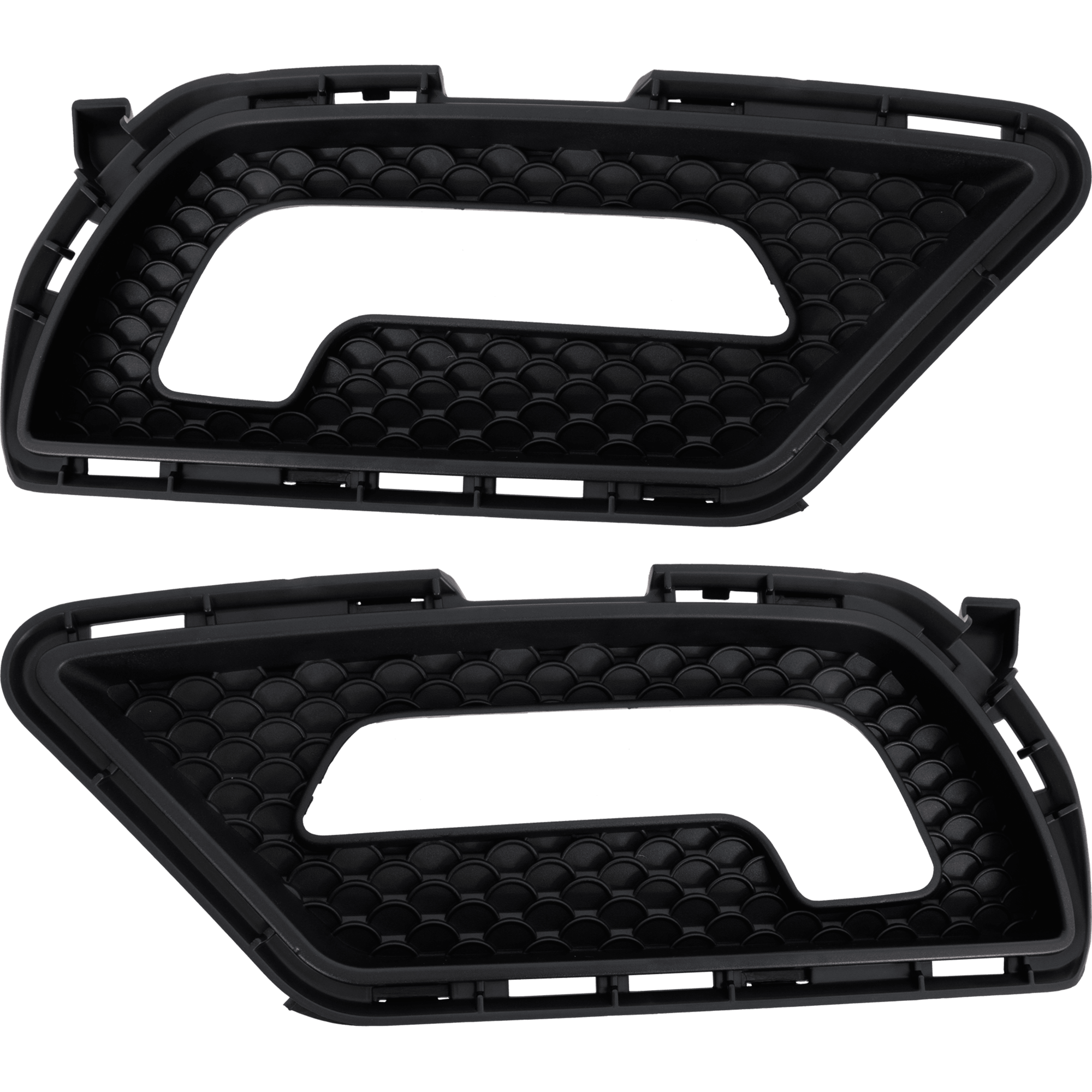 AM E CLASS 10-13 FOG LAMP MOLDING RH AND LH Textured Black w AMG Package Driving Lamps and Cornering Lamps Convertible Coupe SKU SET RM10810029 Partslink MB1038181 MB1039181 OEM 2078850353-2078850453