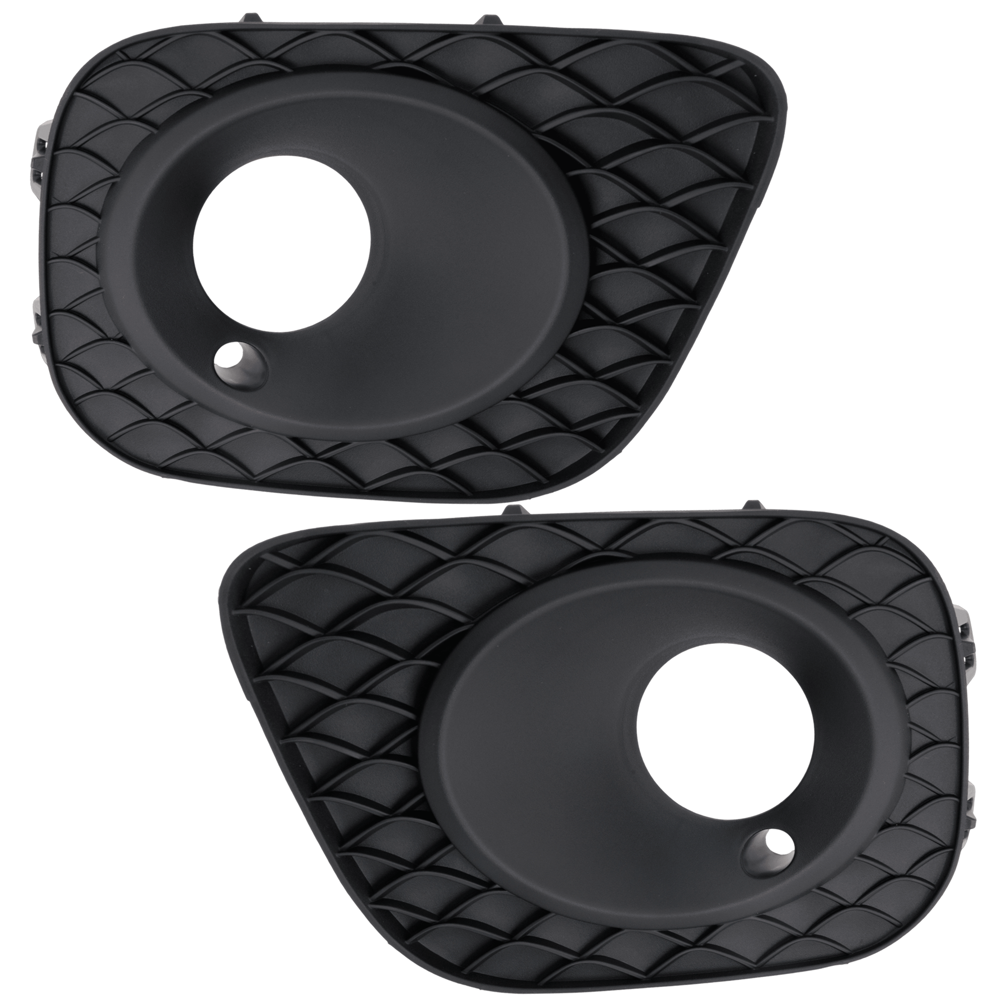 AM GLB250-20-23 FOG LAMP MOLDING RH AND LH Side Grille Textured Black w o Parking Aid Sensor Holes and AMG Package SKU SET RM10810035 Partslink MB1038221 MB1039221 OEM 2478856101-2478856201
