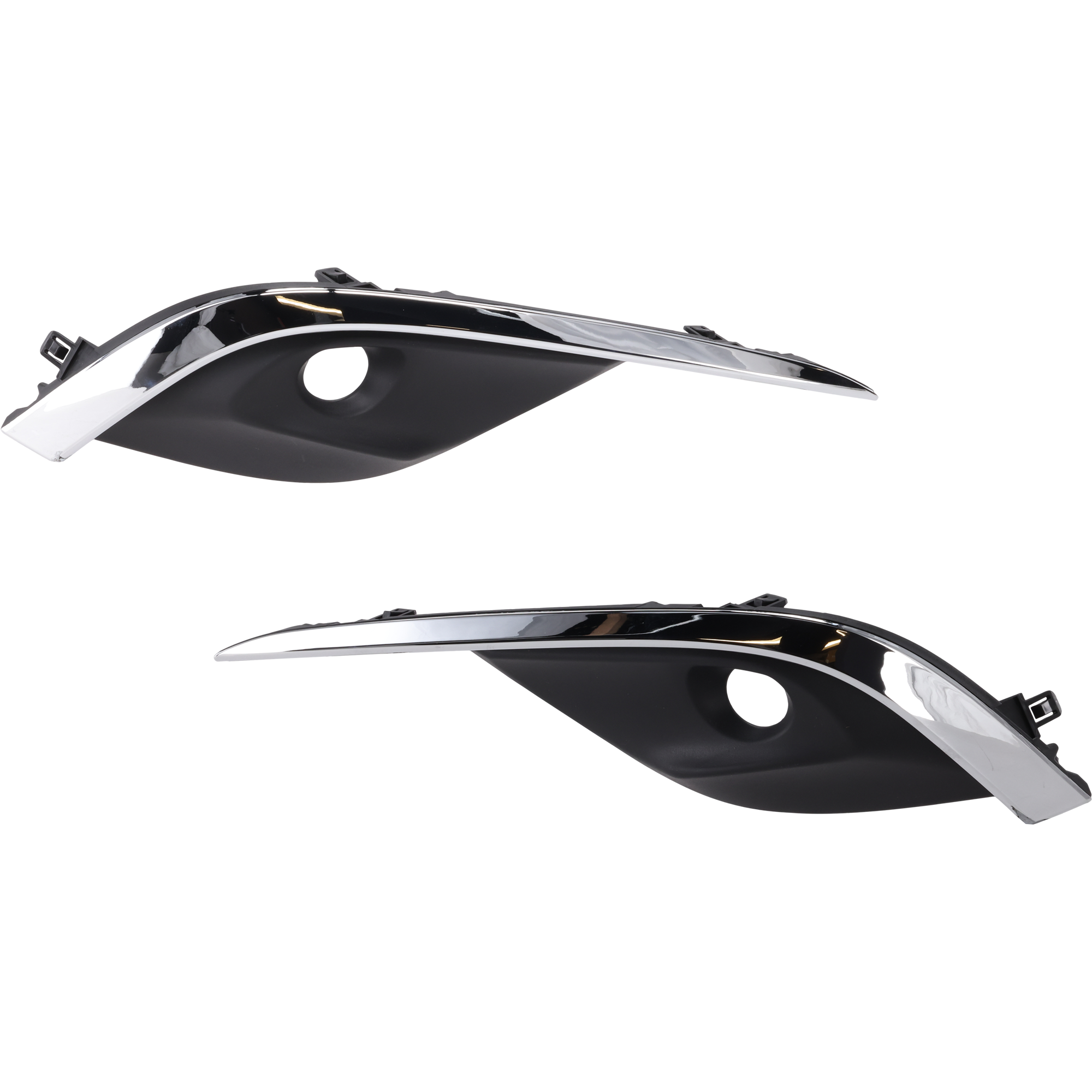 AM MAZDA 6-16-17 FRONT FOG LAMP MOLDING RH AND LH w LED Light Holes w Fog Lights SKU SET RM10810039 OEM G46L50C11A G46L50C21A