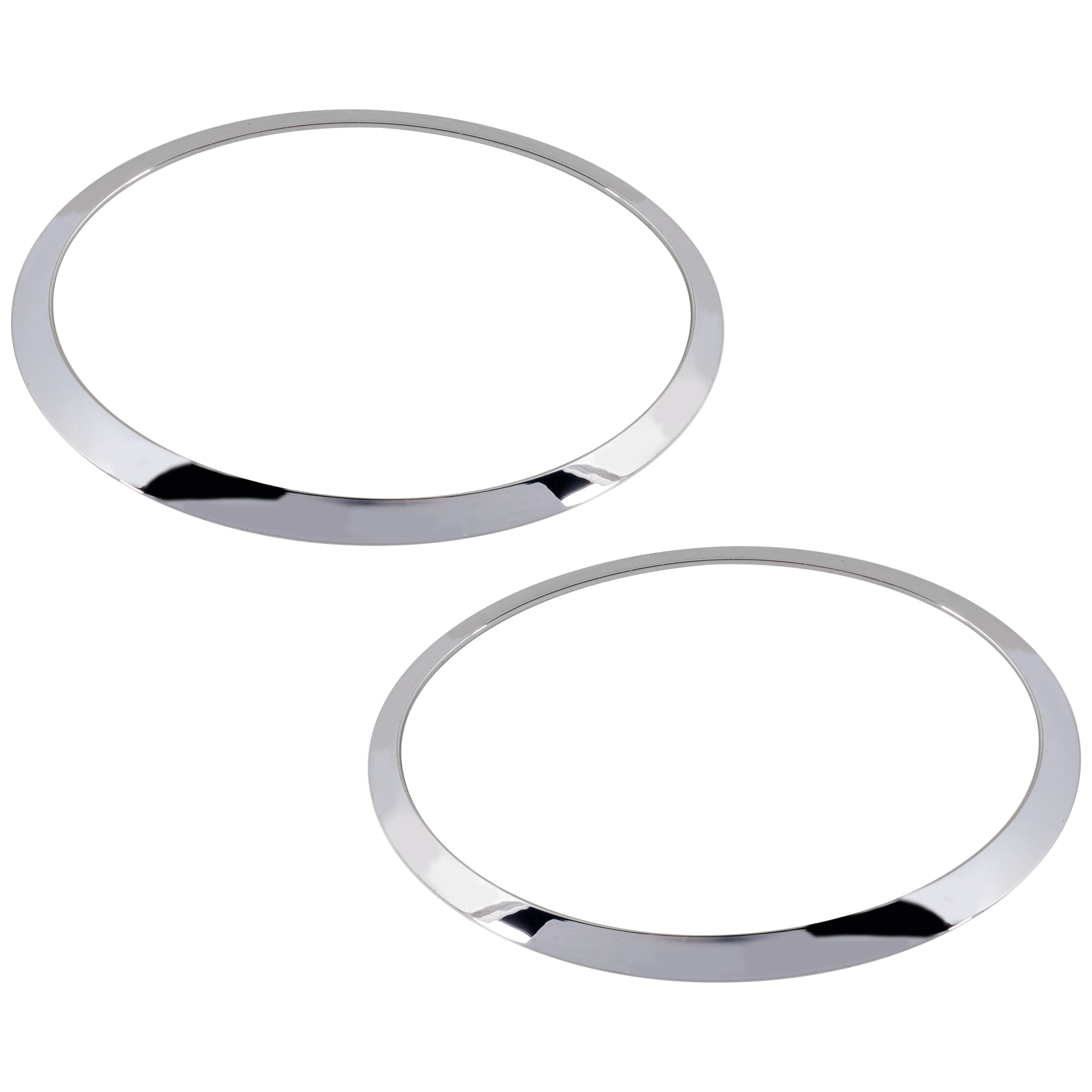 AM COOPER 14-24 HEAD LAMP BEZEL RH AND LH Chrome Hatchback 16-24 Convertible SKU SET RM11190009 Partslink MC2507105 MC2506105 OEM 51137300632-51137300631