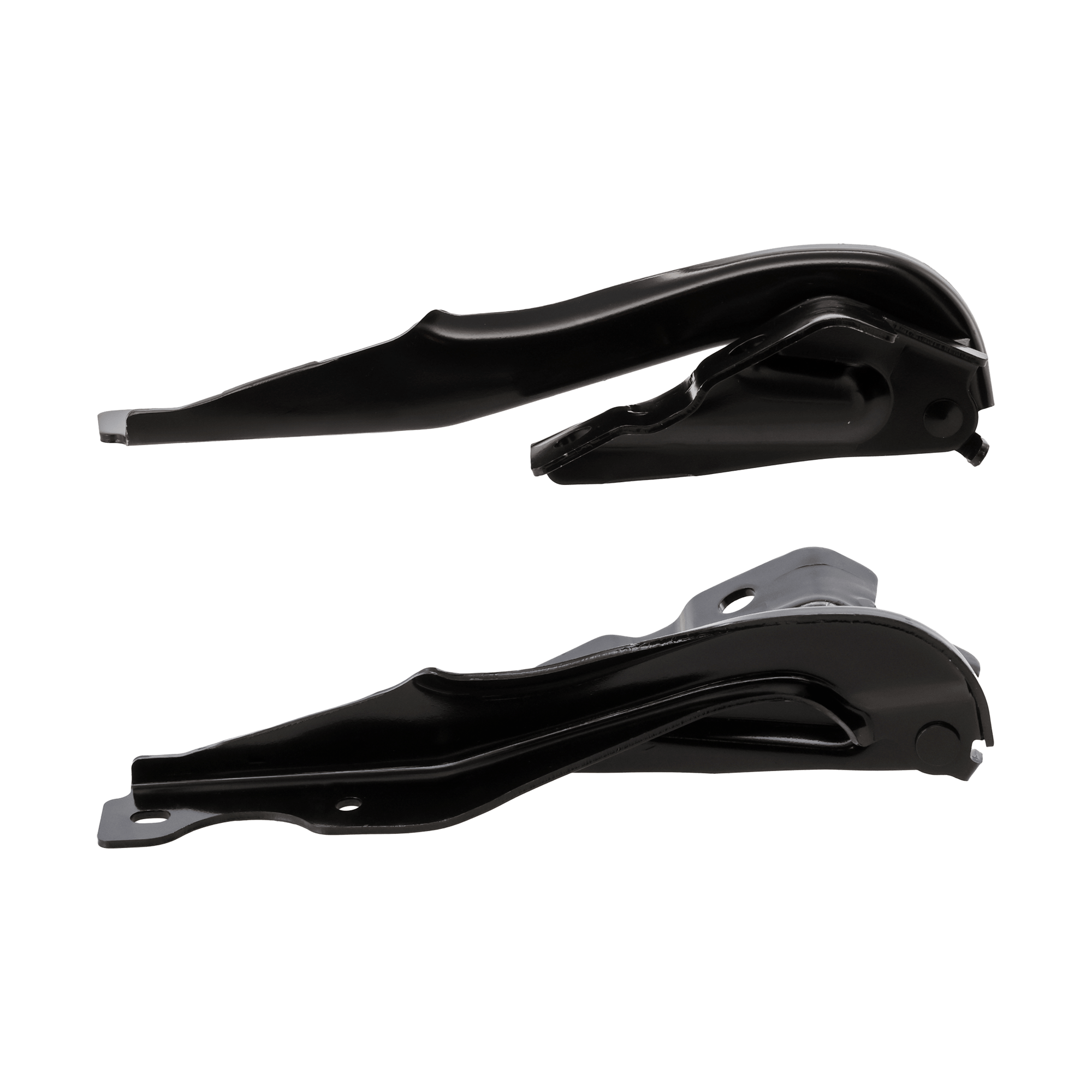AM CX 50-23-25 HOOD HINGE RH AND LH Black Steel SKU SET RM13030009 Partslink MA1236158 MA1236159 OEM VA4052410 VA4052420