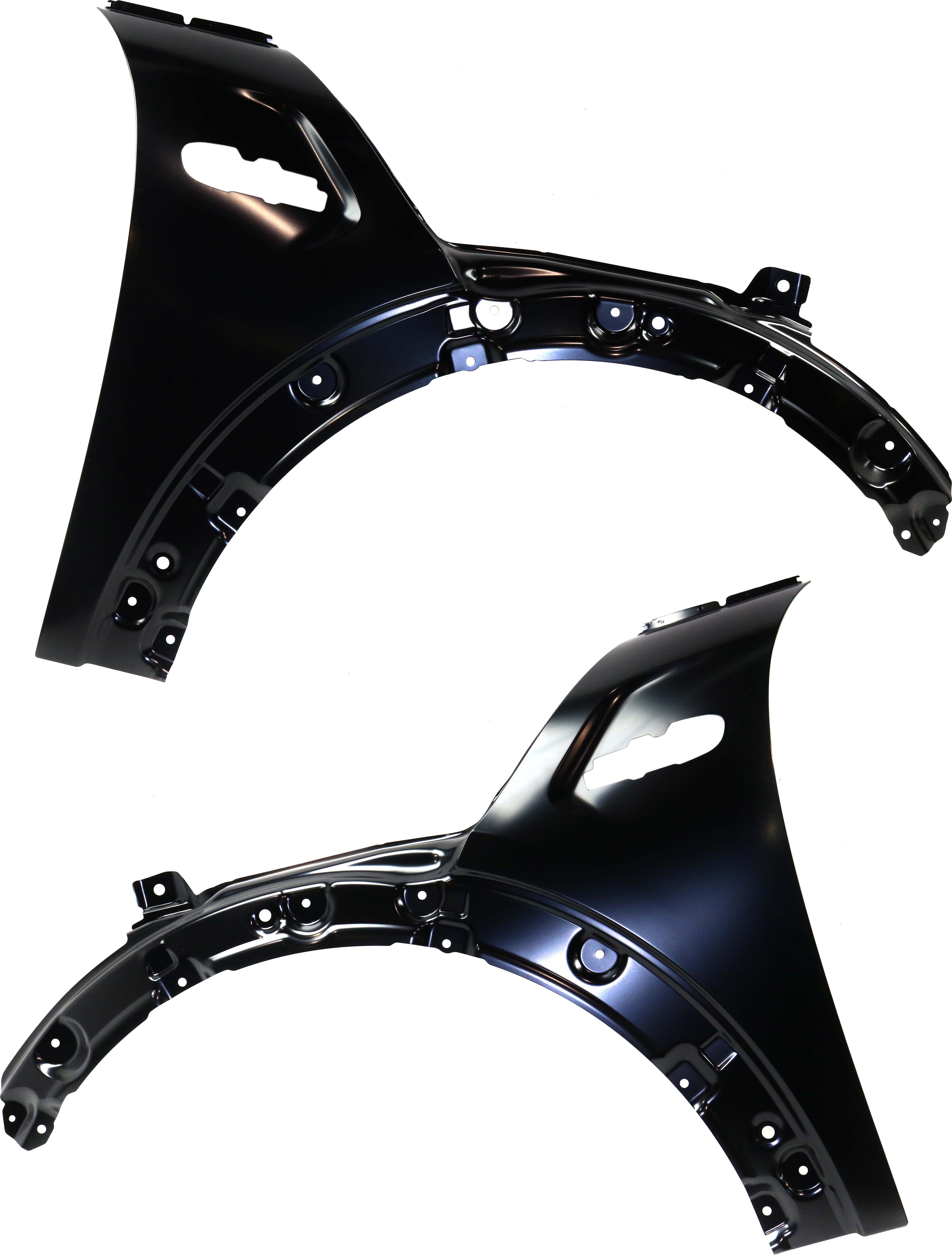 AM COOPER 14-23 FRONT FENDER RH AND LH Primed Convertible 16-23 Hatchback Steel SKU SET RM22010001 Partslink MC1240104 MC1241104 OEM 41007374521-41007374522