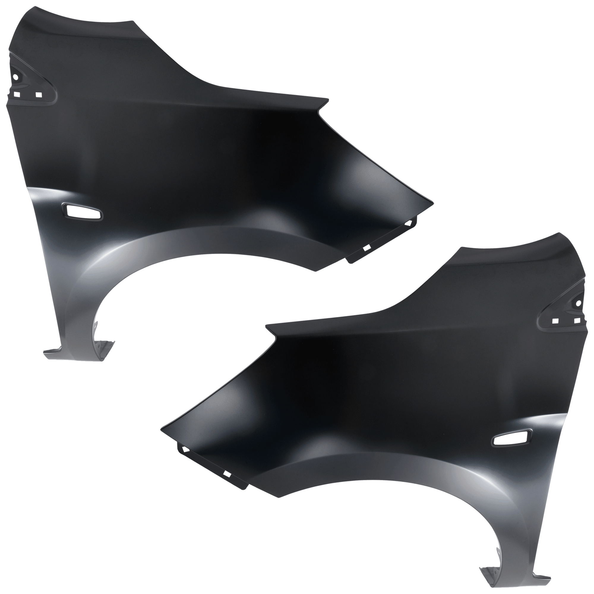 AM MIRAGE G4-17-20 FRONT FENDER RH AND LH Black Steel SKU SET RM22010067 Partslink MI1240185 MI1241185 OEM 5220H941-5220H942