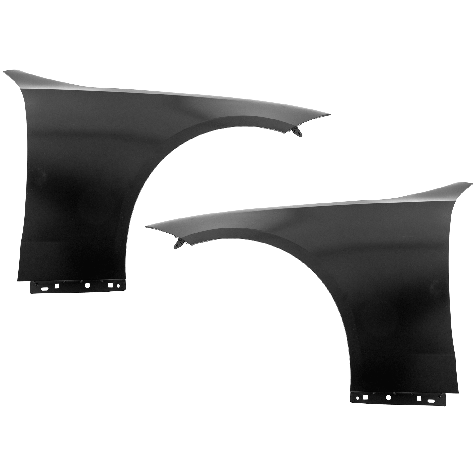 AM C300-22-25 C43 AMG 23-25 FRONT FENDER RH AND LH Black Aluminum Sedan CAPA SKU SET RM22010073Q Partslink MB1240181C MB1241181C OEM 2068800100-2068800200