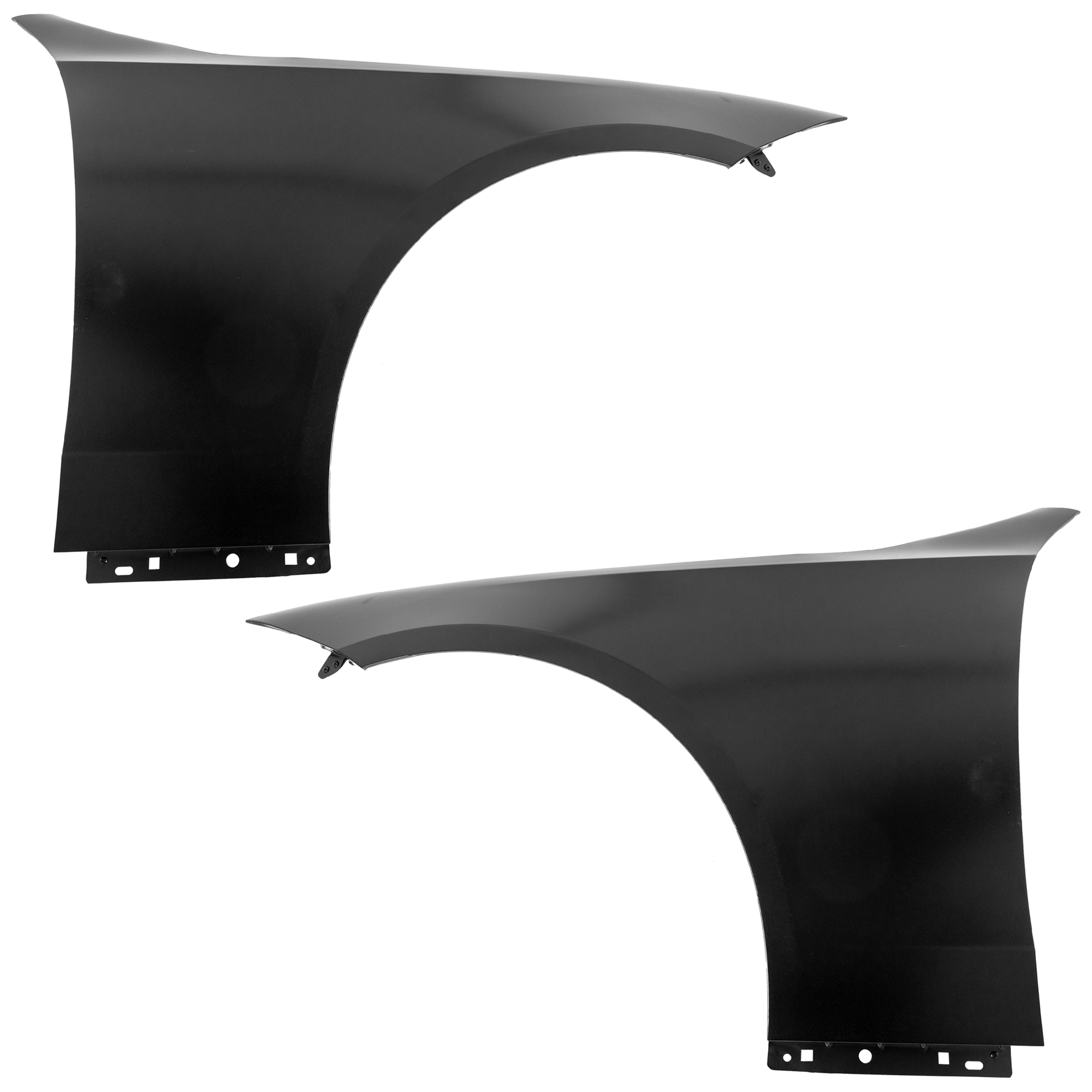 AM C300-22-25 C43 AMG 23-25 FRONT FENDER RH AND LH Black Aluminum Sedan SKU SET RM22010073 Partslink MB1240181 MB1241181 OEM 2068800100-2068800200