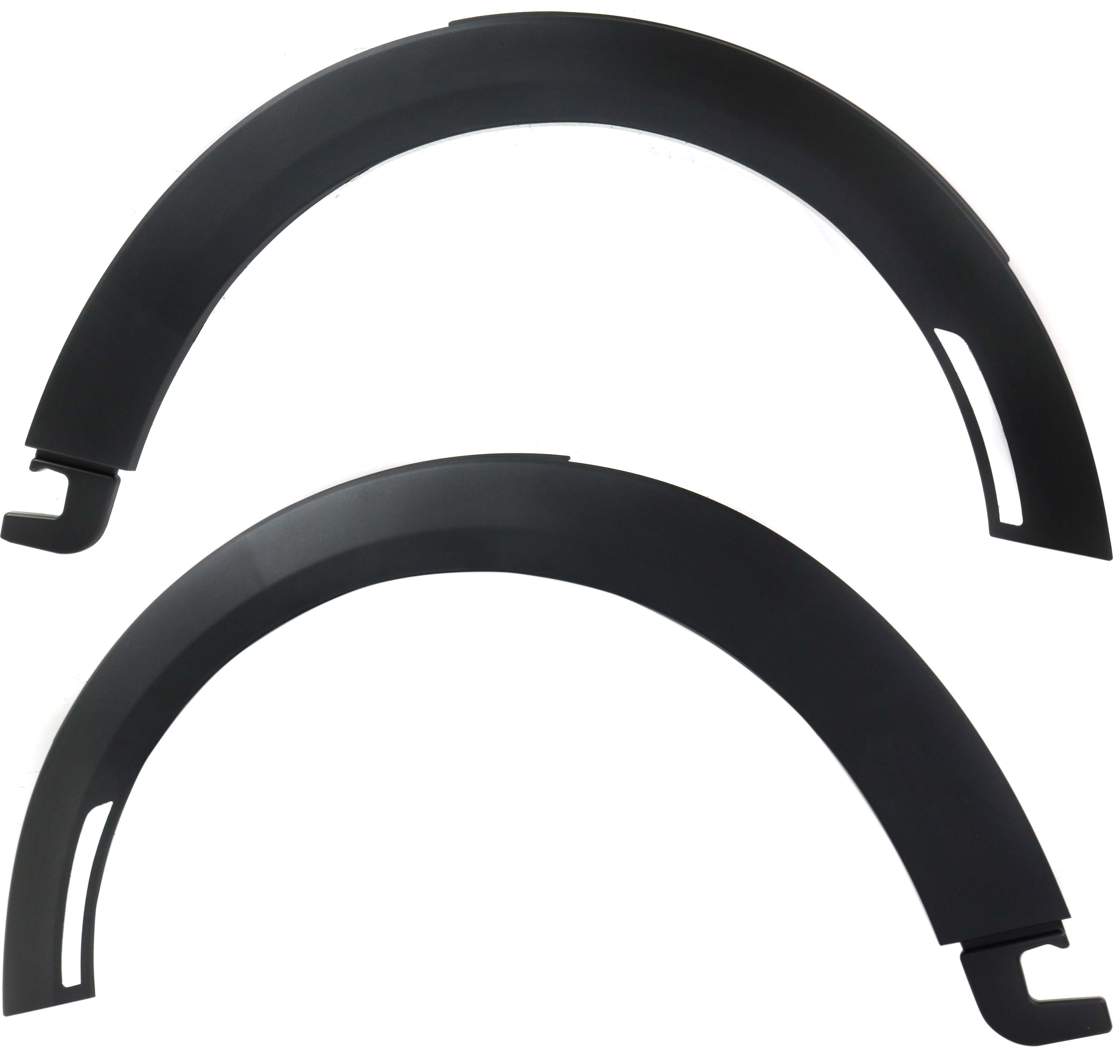 AM COOPER 14-21 FRONT WHEEL OPENING MOLDING RH AND LH Txtd Drk Gry w o PAS Holes Base S Models Conv 16-21 HB SKU SET RM22130011 Partslink MC1291101 MC1290101 OEM 51777376870-51777376869