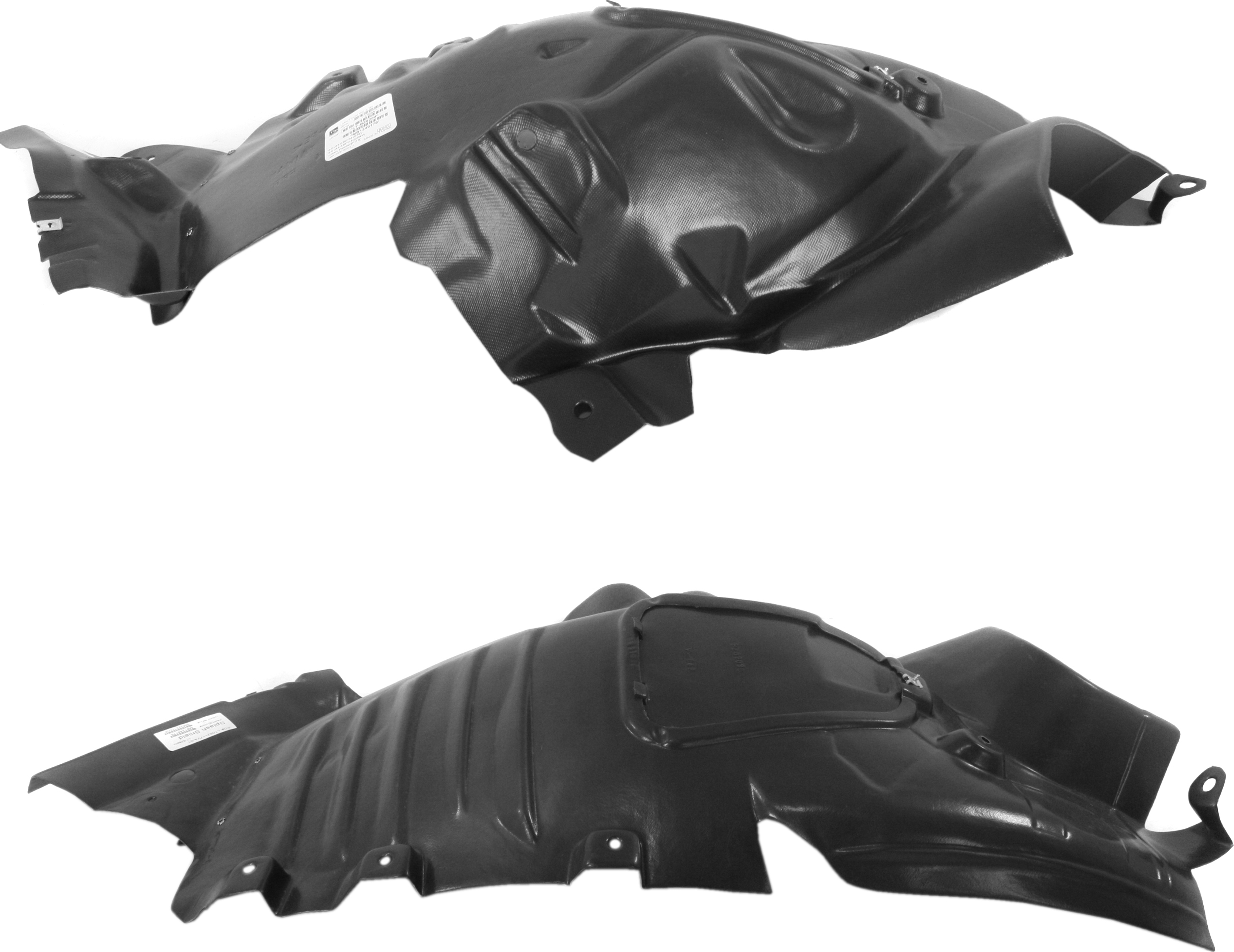 AM E CLASS 14-17 FRONT FENDER LINER RH Front Section Set of 2 Convertible Coupe SKU SET RM22210007 Partslink MB1248176 MB1249176 OEM 2076902430-2076902530