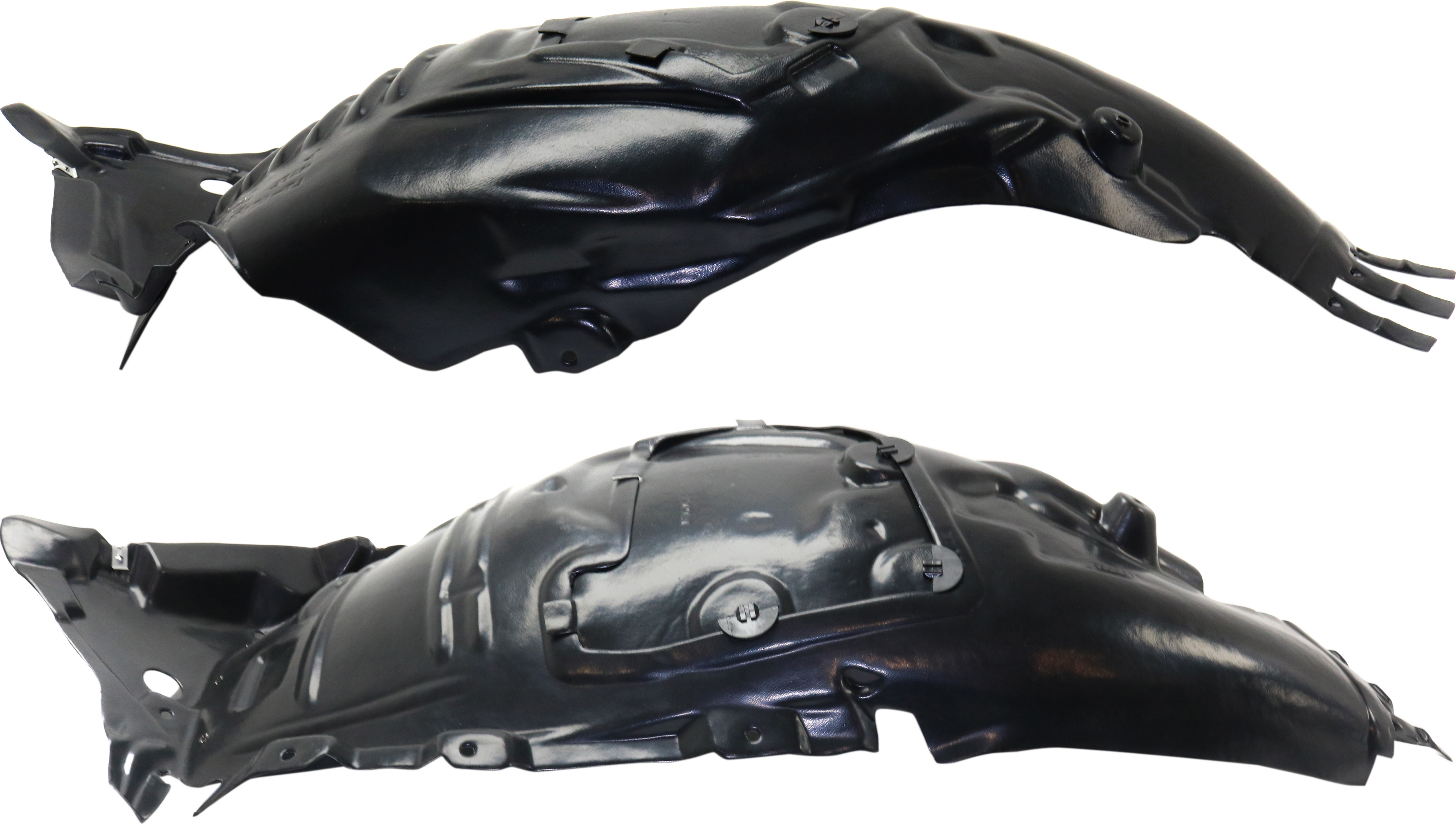 AM C CLASS 15-21 FRONT SPLASH SHIELD RH AND LH Front Section Exc. C63 AMG Model Sedan Polypropylene Injection Form SKU SET RM22210011 Partslink MB1249181 MB1248181 OEM 2056903401-2056903301