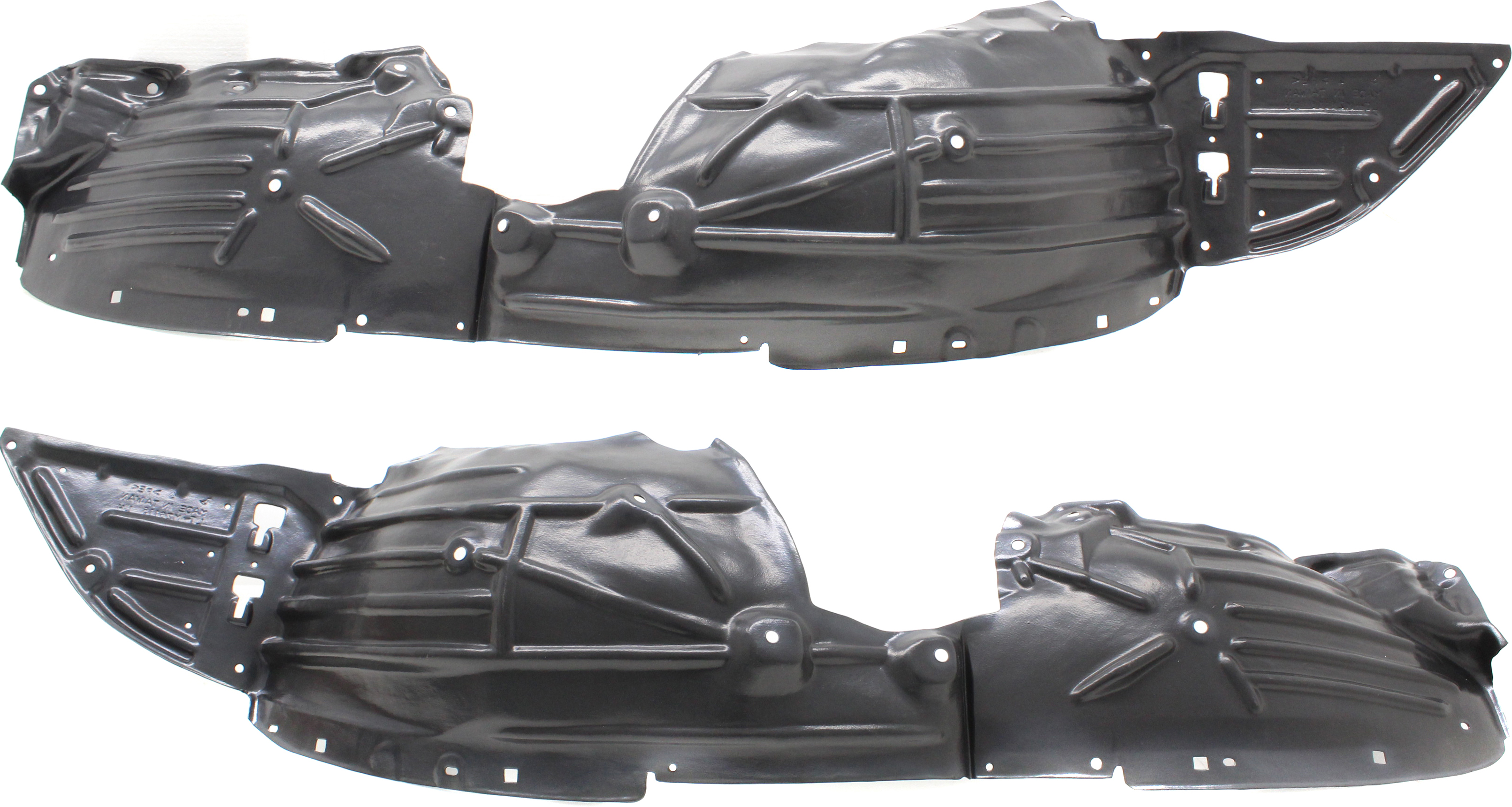 AM CX 3-16-22 FRONT FENDER LINER RH AND LH Set of 2 SKU SET RM22210019 Partslink MA1249148 MA1248148 OEM D10E56130B D10E56140B